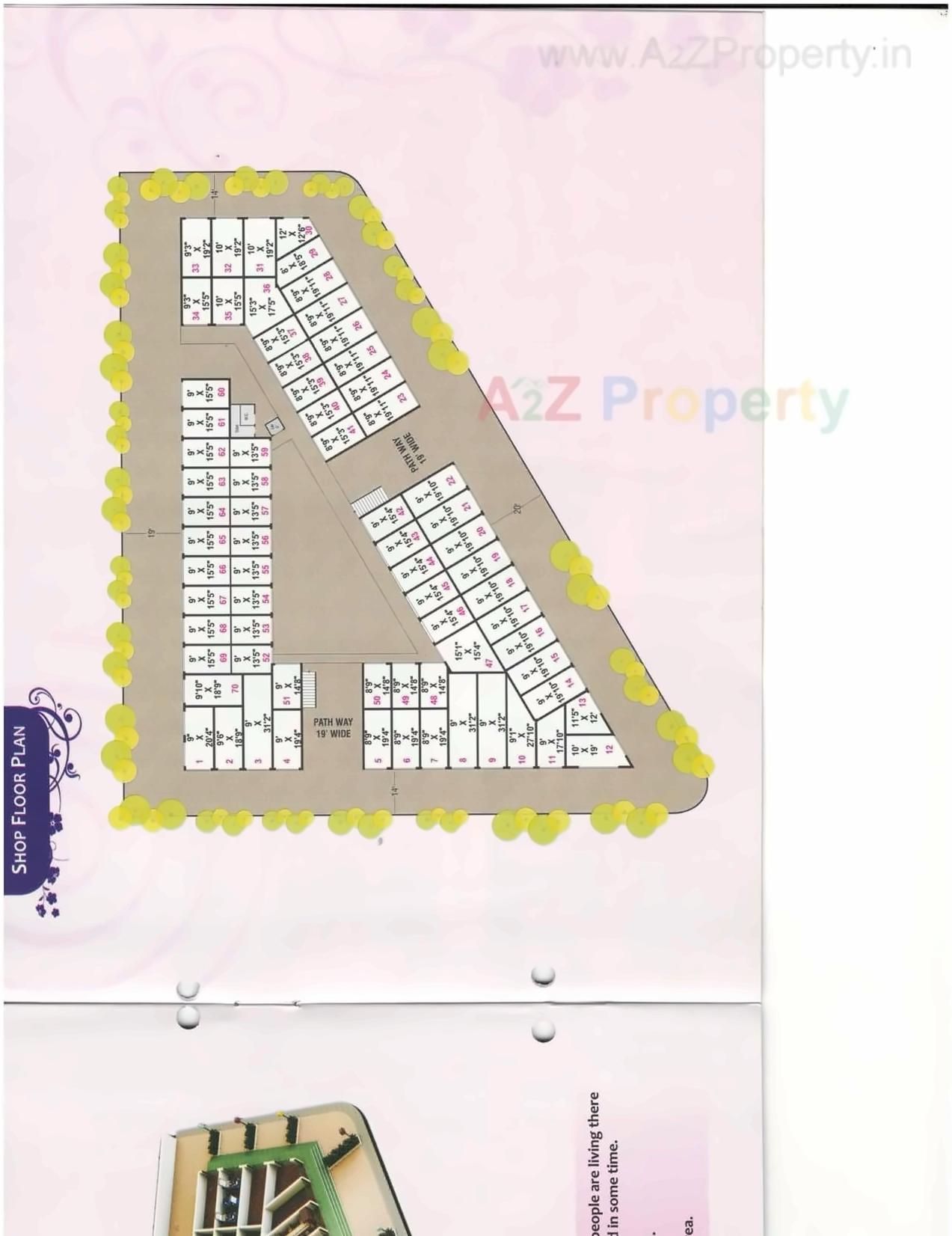 Layout of real estate project Gold Star located at Megpar-kumbhardi, Kutch, Gujarat