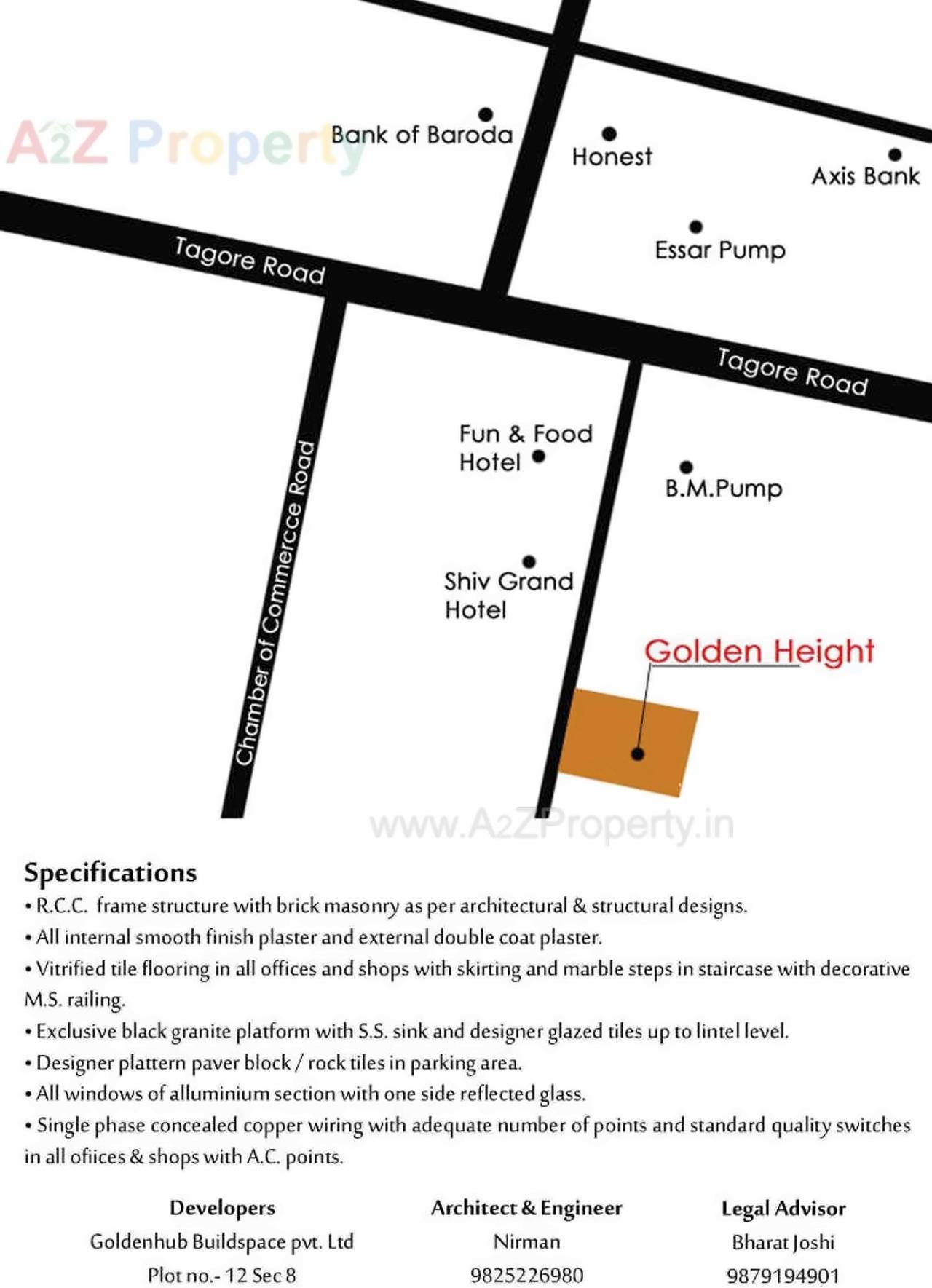  of real estate project Golden Heights located at Gandhidham, Kutch, Gujarat