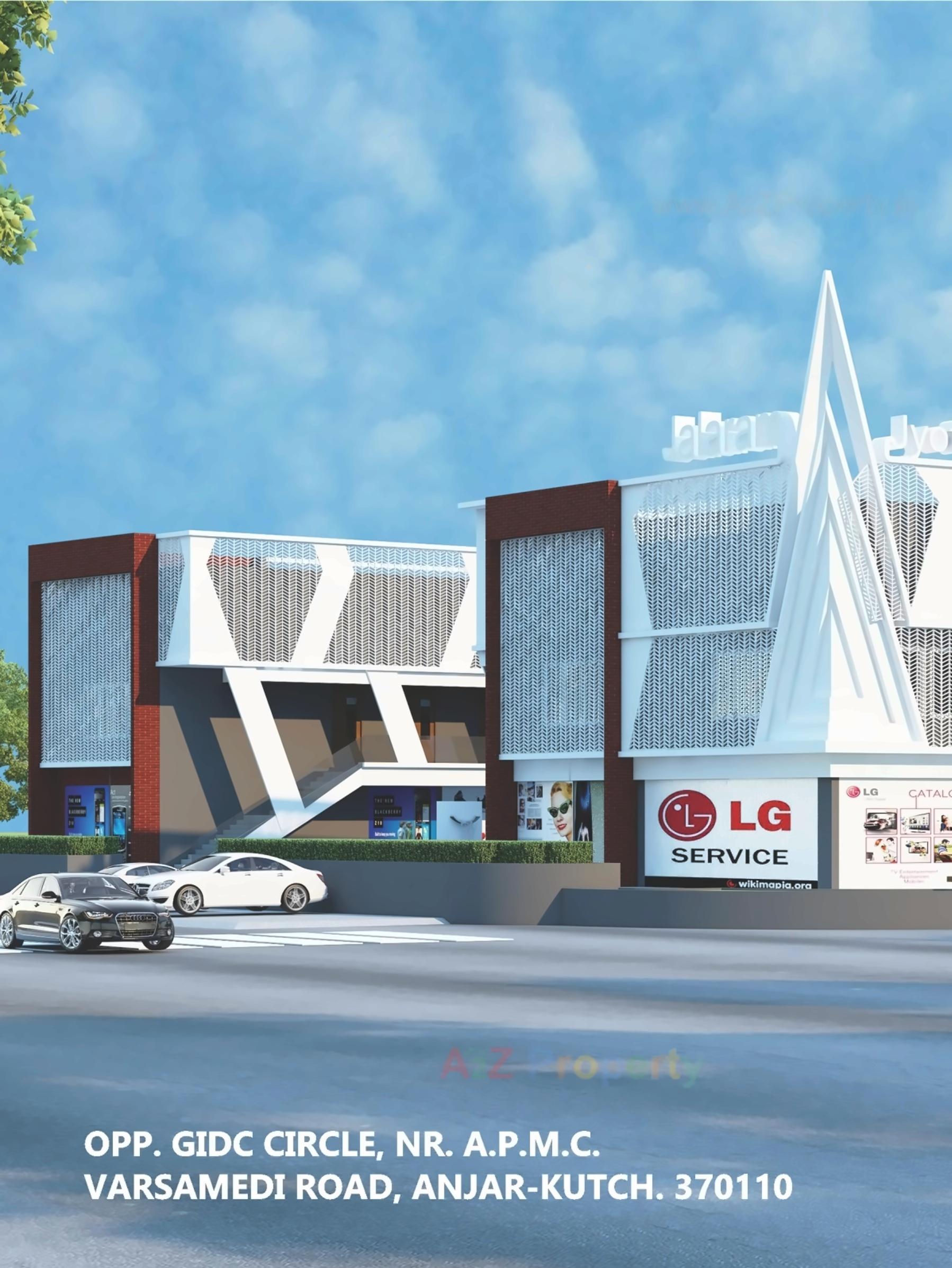 3D Elevation of real estate project Jalaram Jyot located at Anjar, Kutch, Gujarat