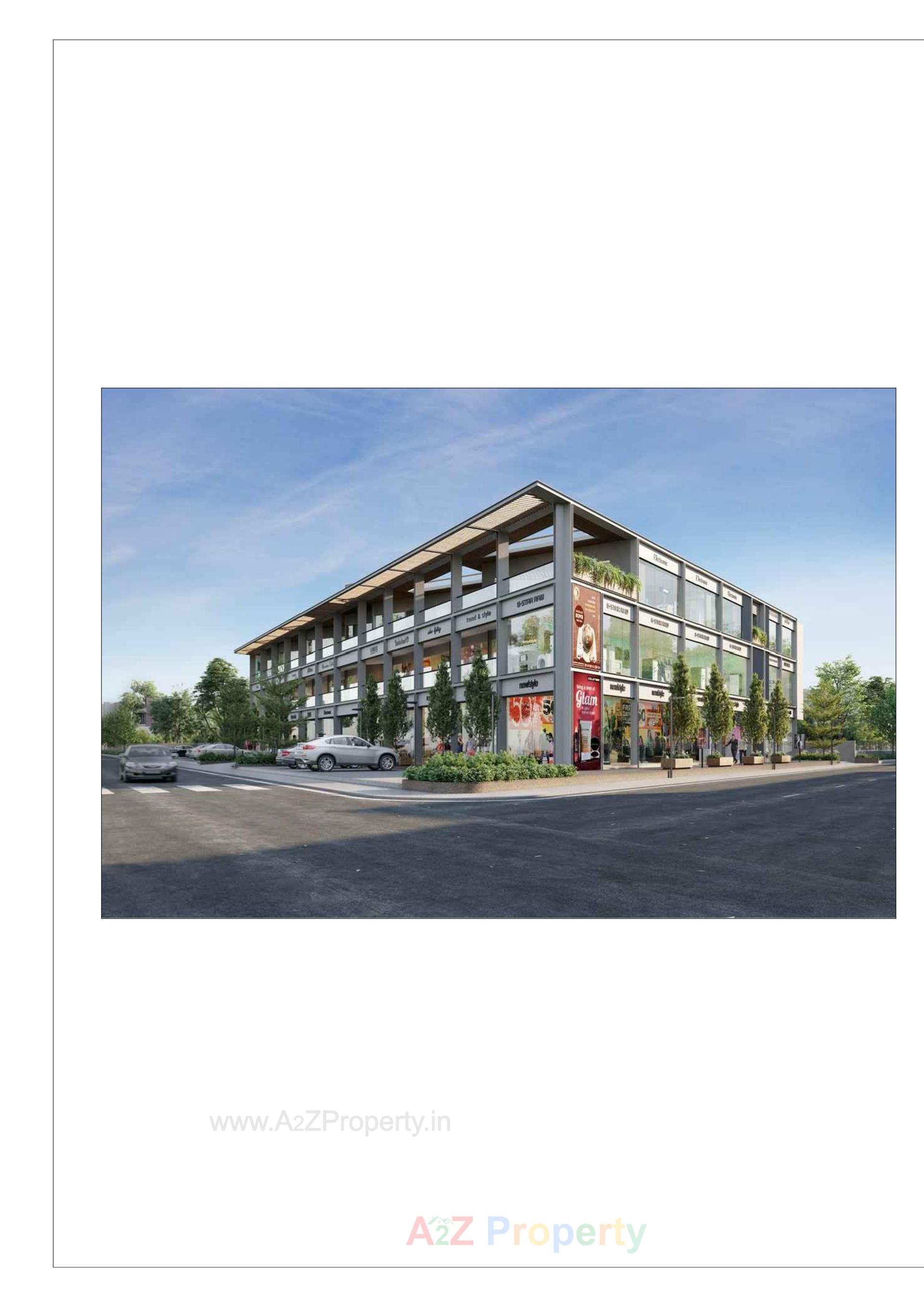 3D Elevation of real estate project Jv Business Park located at Madhapar, Kutch, Gujarat