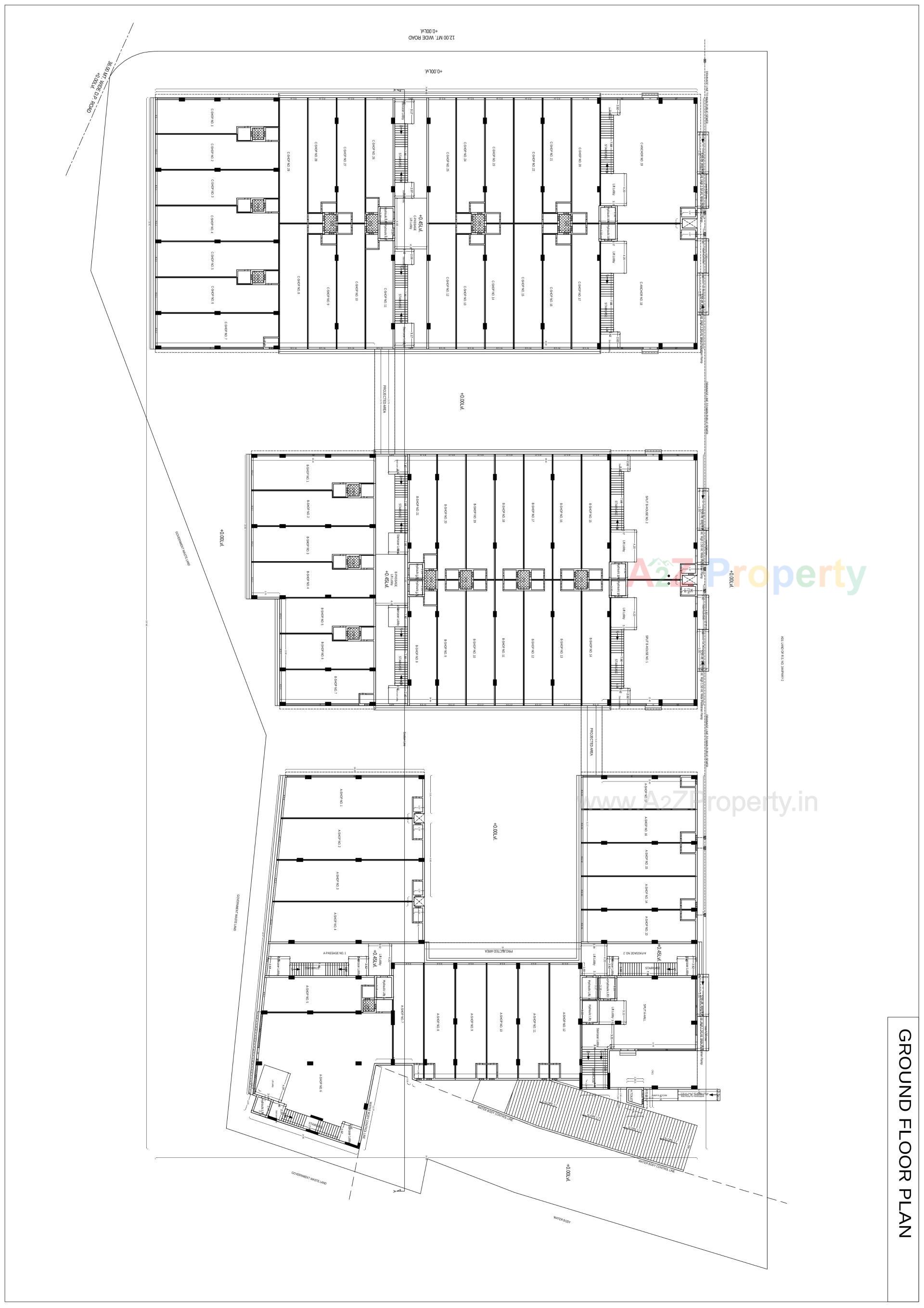 Layout of real estate project Jv Business Park located at Madhapar, Kutch, Gujarat