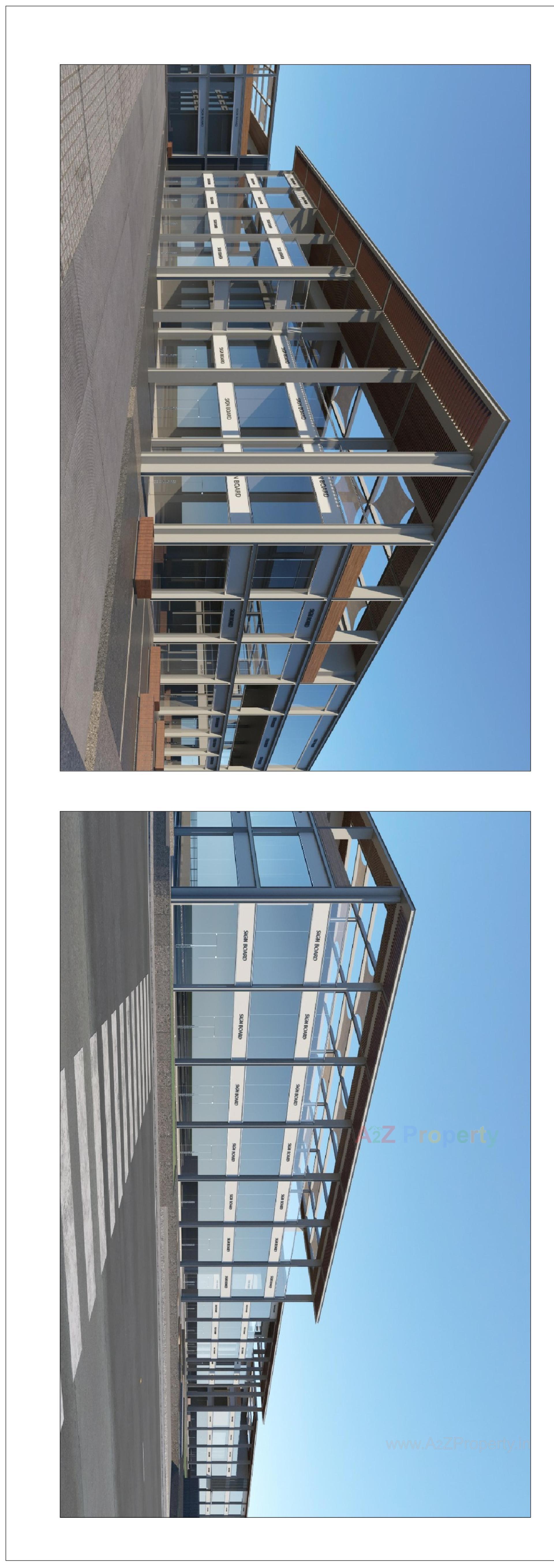 3D Elevation of real estate project Jv Business Park located at Madhapar, Kutch, Gujarat