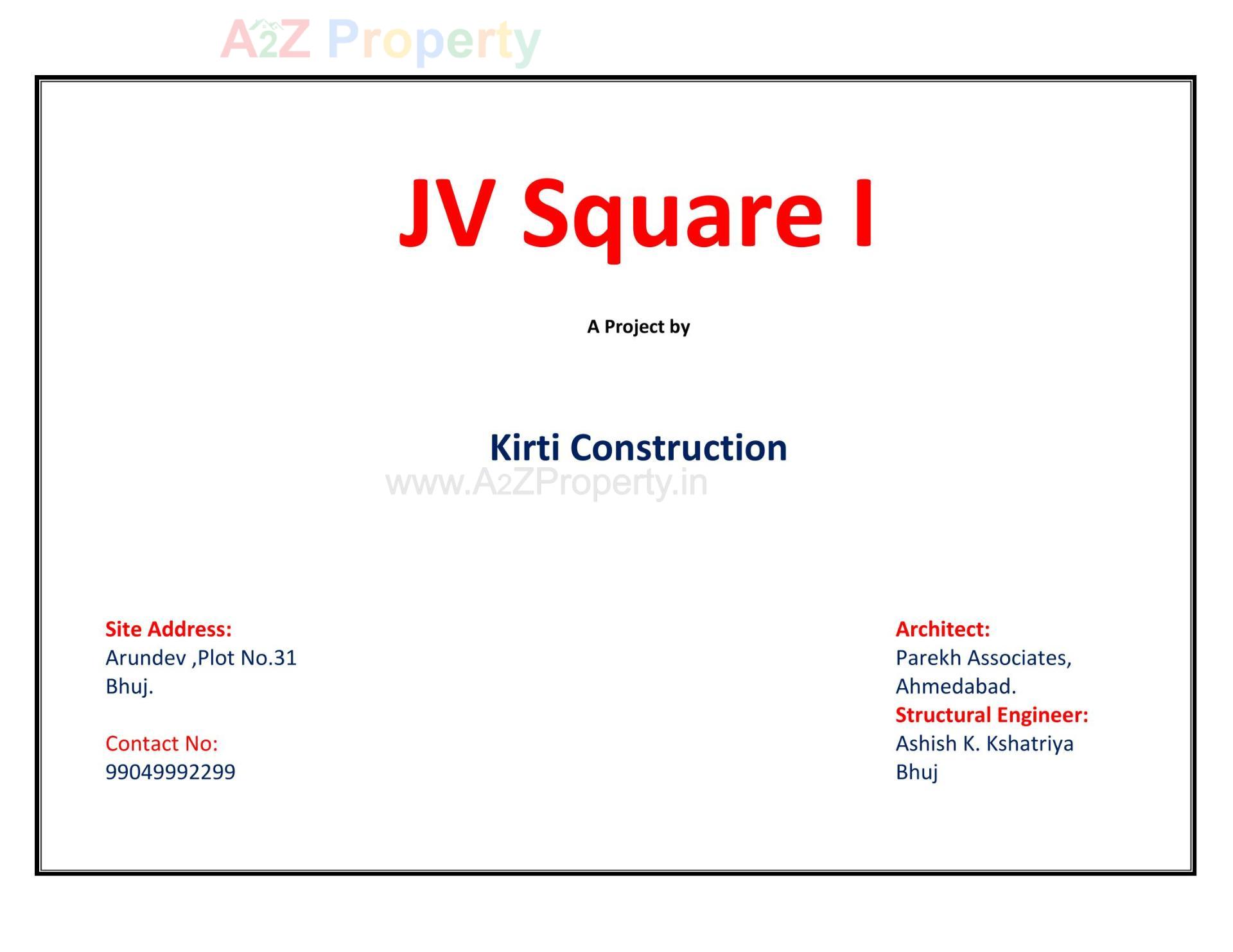  of real estate project Jv Square located at Kutch, Kutch, Gujarat