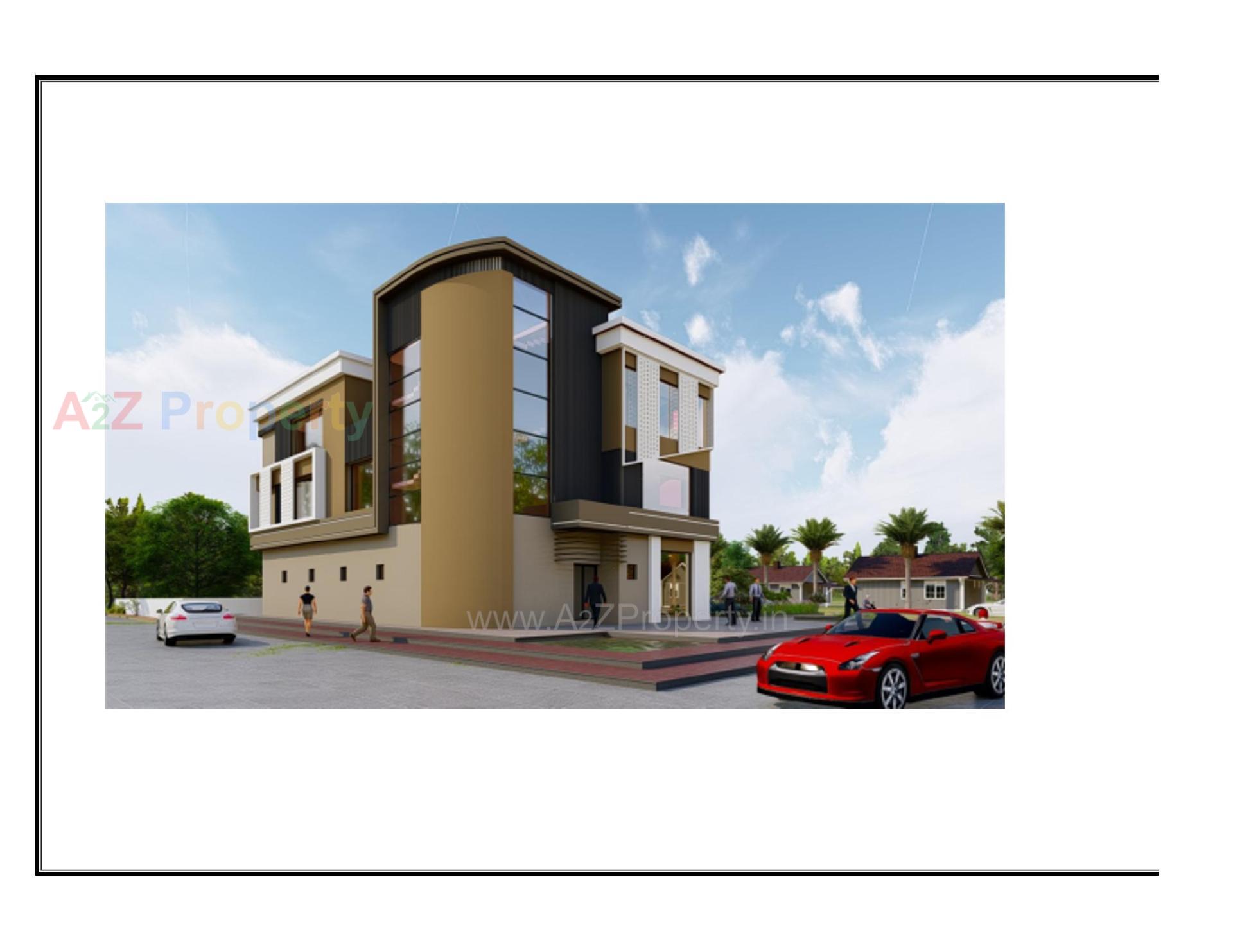 3D Elevation of real estate project Jv Square located at Kutch, Kutch, Gujarat