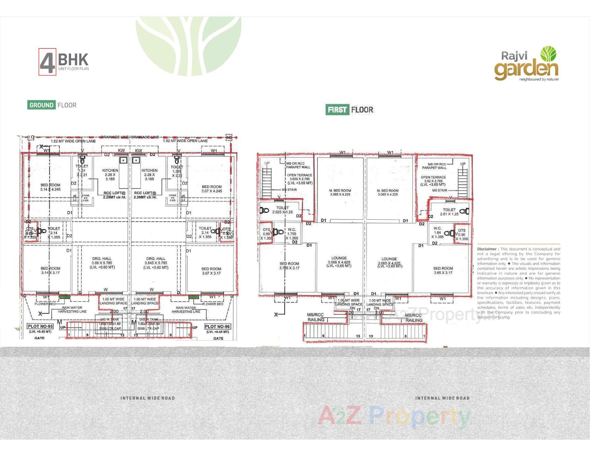 Layout of real estate project Rajvi Garden located at Galpadar, Kutch, Gujarat