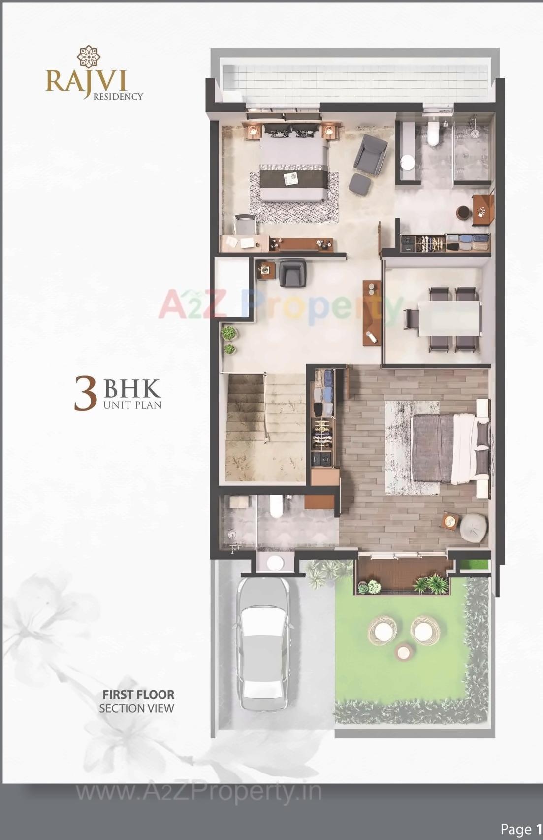Layout of real estate project Rajvi Residency located at Varsamedi, Kutch, Gujarat