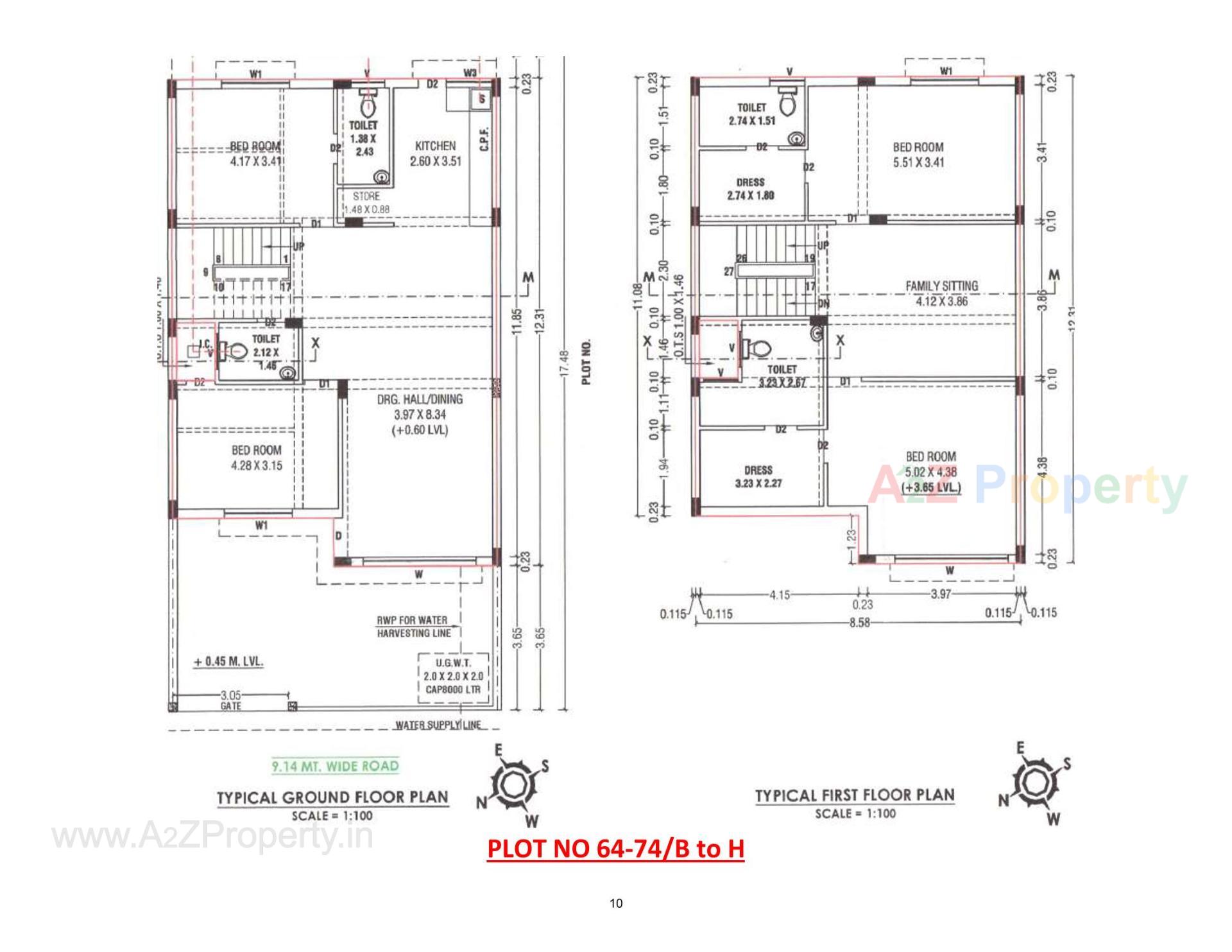 Layout of real estate project Rajvi Residency located at Varsamedi, Kutch, Gujarat
