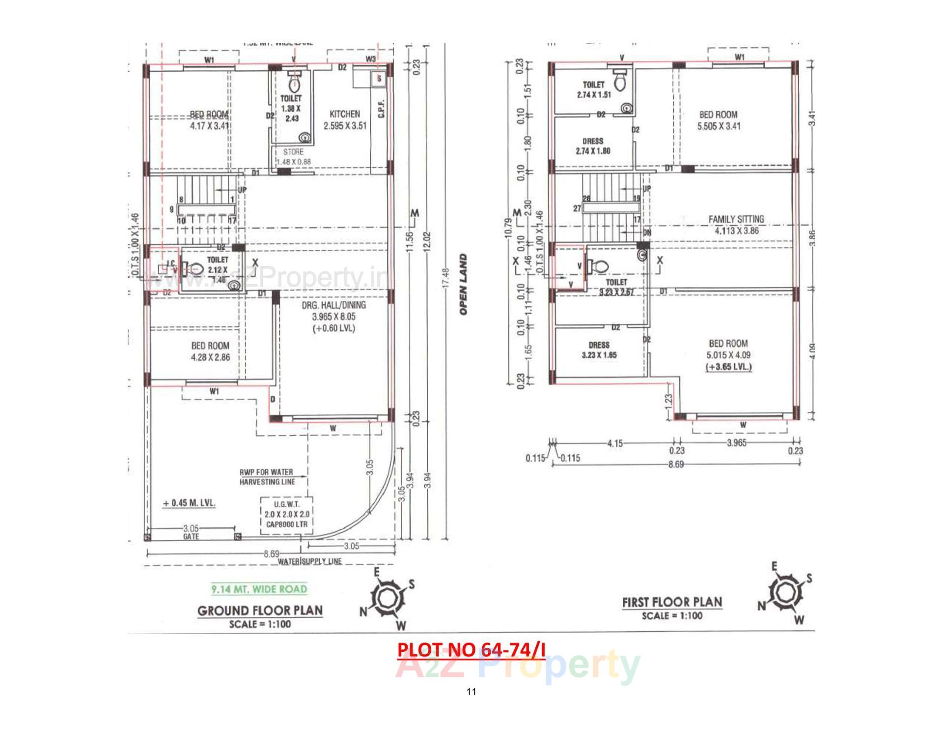 Layout of real estate project Rajvi Residency located at Varsamedi, Kutch, Gujarat