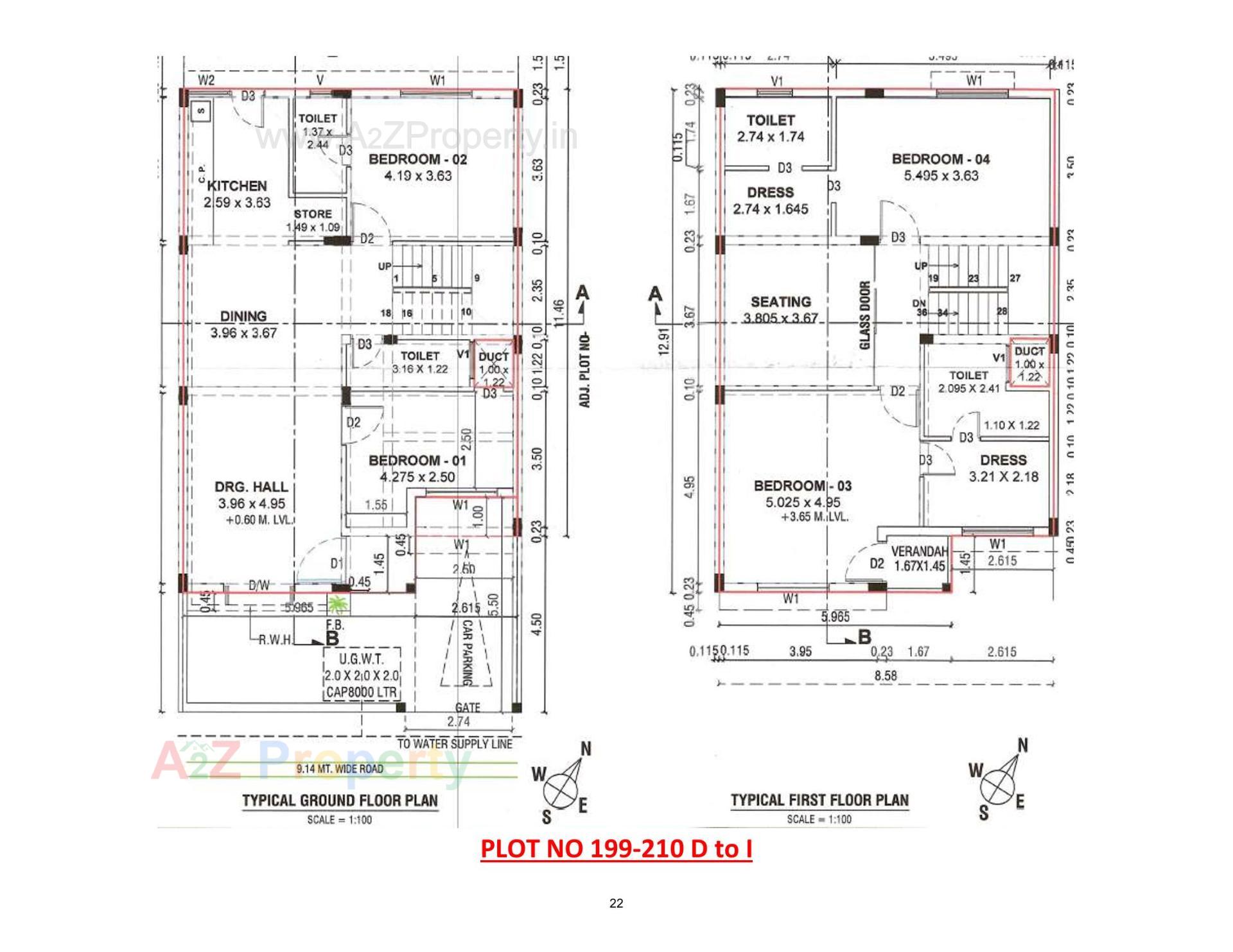Layout of real estate project Rajvi Residency located at Varsamedi, Kutch, Gujarat