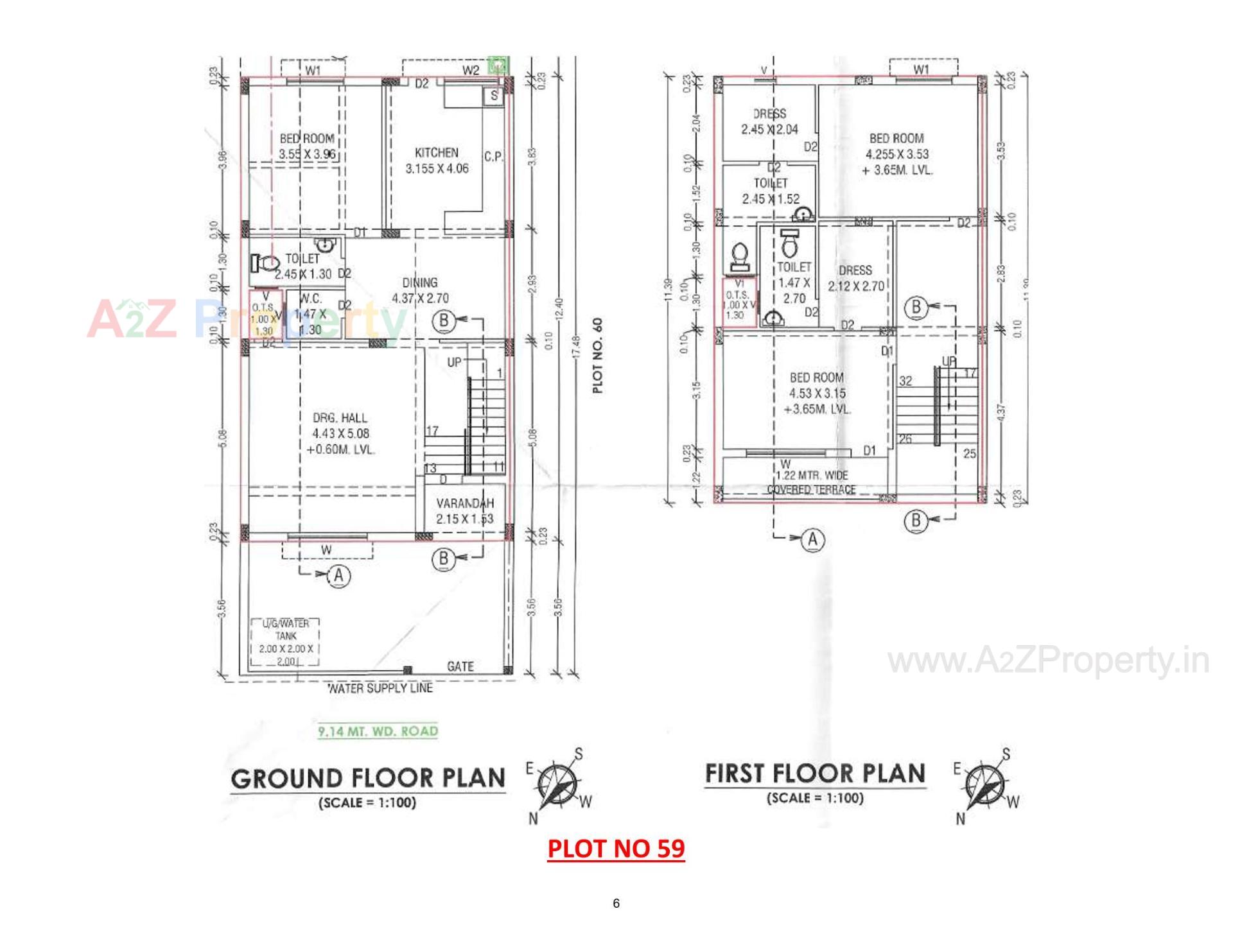 Layout of real estate project Rajvi Residency located at Varsamedi, Kutch, Gujarat