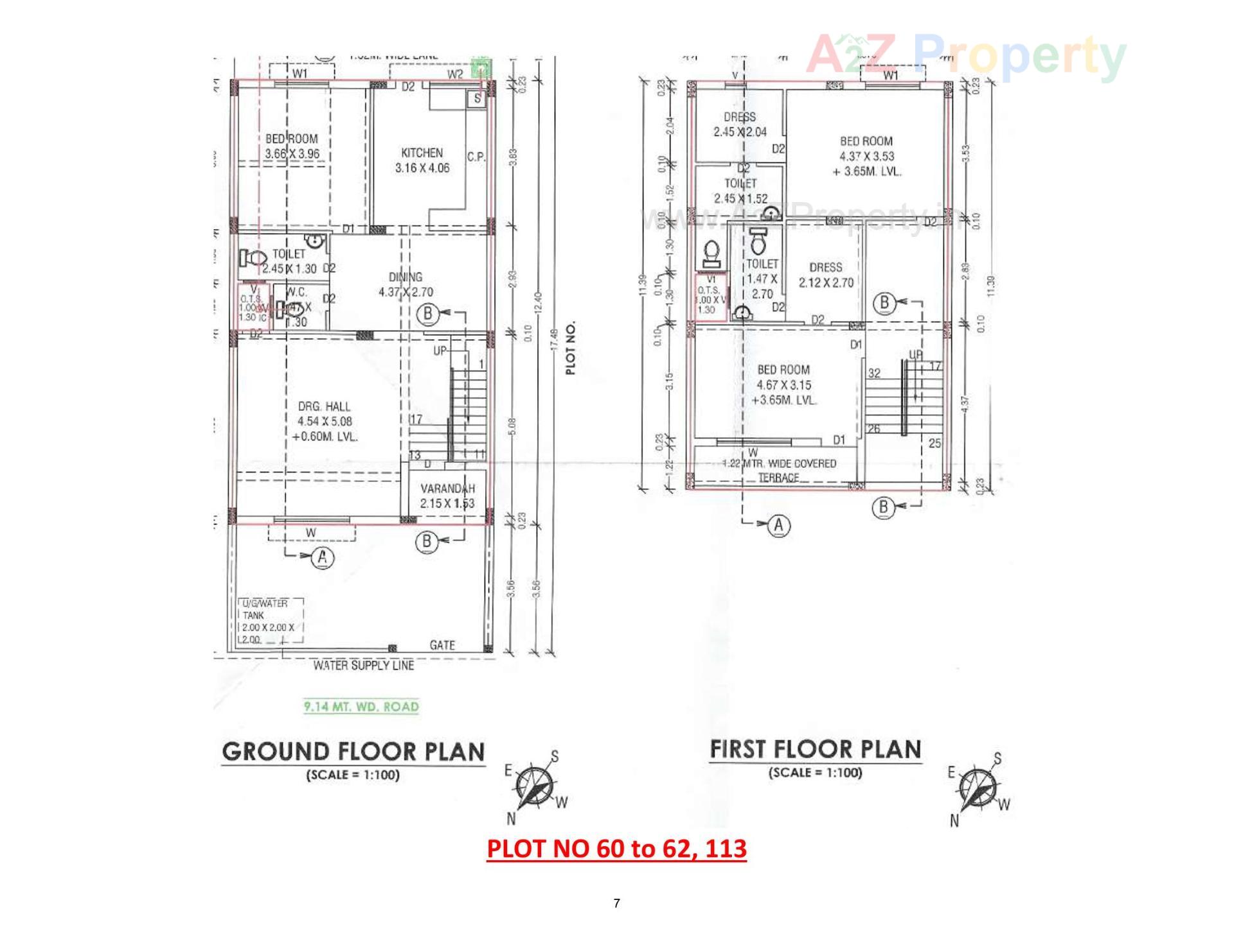 Layout of real estate project Rajvi Residency located at Varsamedi, Kutch, Gujarat