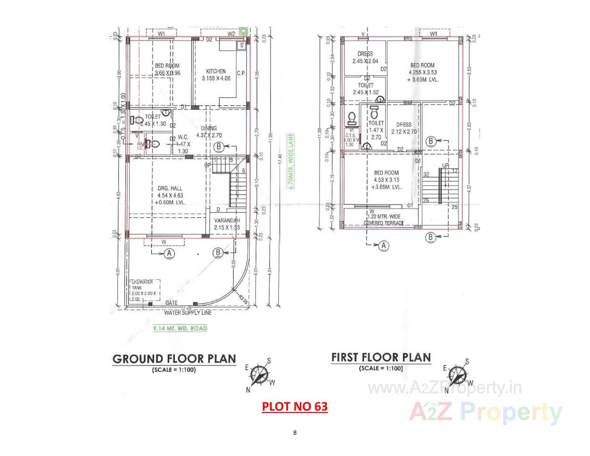 Layout of real estate project Rajvi Residency located at Varsamedi, Kutch, Gujarat
