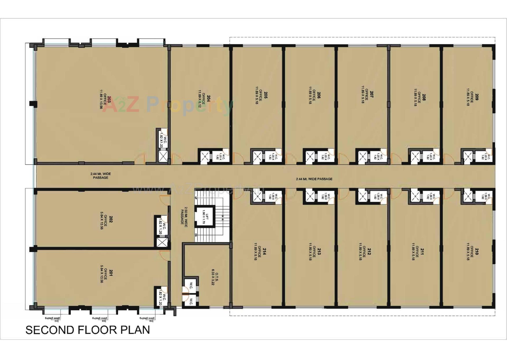 Layout of real estate project Ratnakar Arcade located at Gandhidham, Kutch, Gujarat