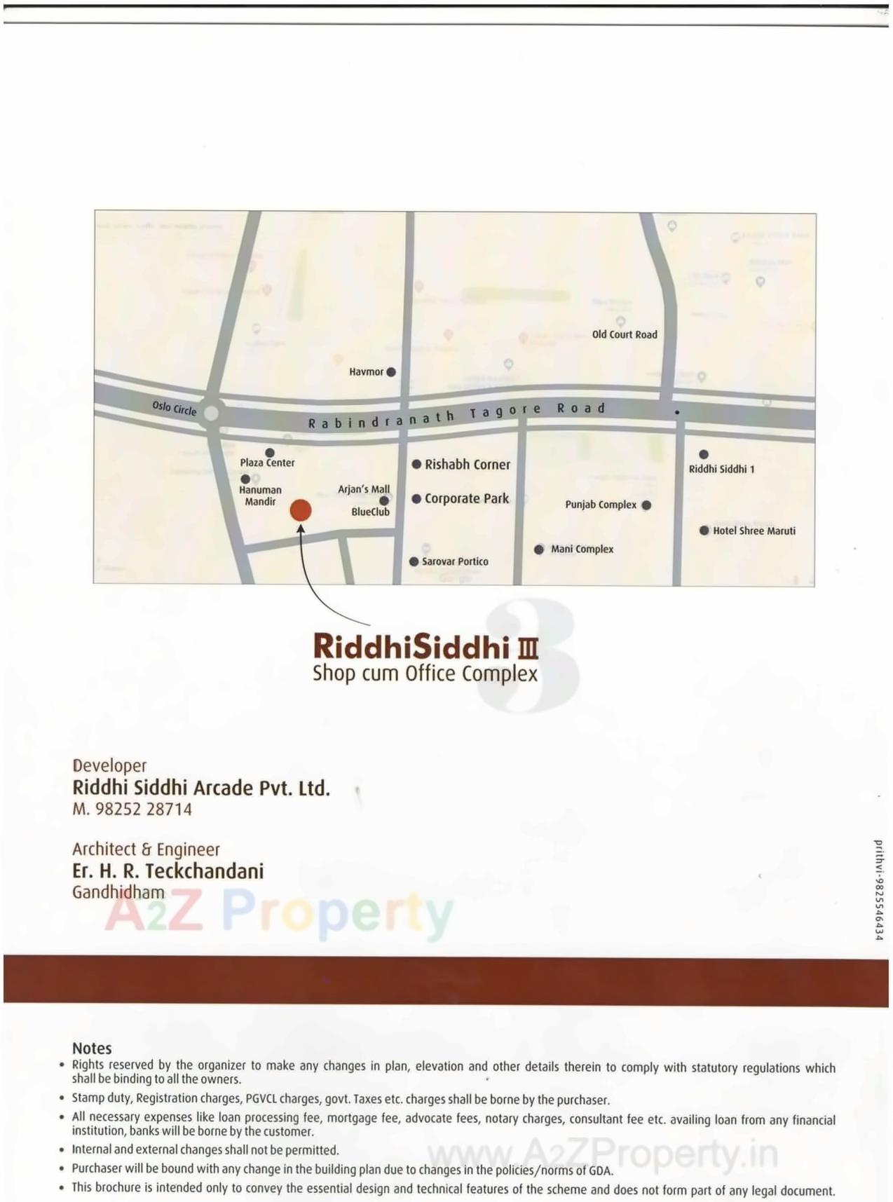 of real estate project Riddhi Siddhi Arcade located at Gandhidham, Kutch, Gujarat