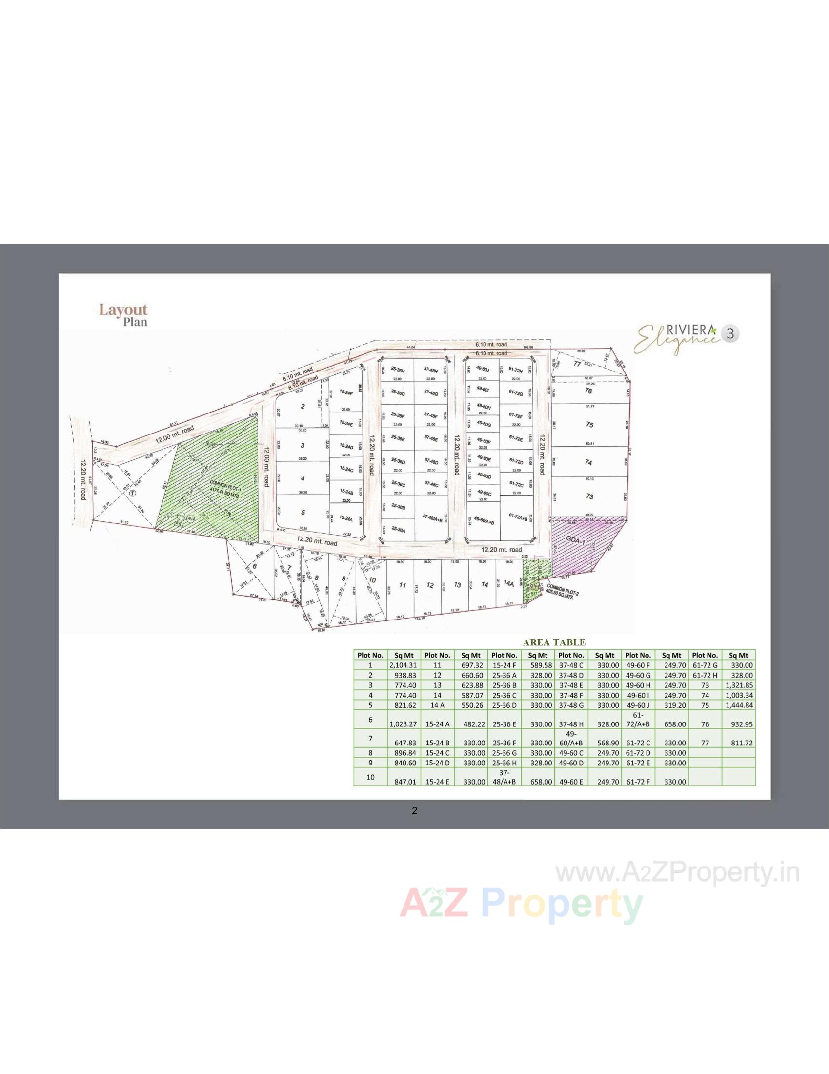 Layout of real estate project Riviera Elegance located at Varsamedi, Kutch, Gujarat