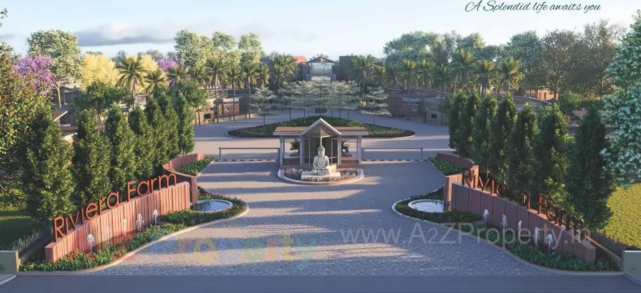3D Elevation of real estate project Royal Riviera Farm located at Anjar, Kutch, Gujarat