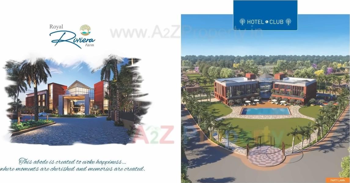 3D Elevation of real estate project Royal Riviera Farm located at Anjar, Kutch, Gujarat