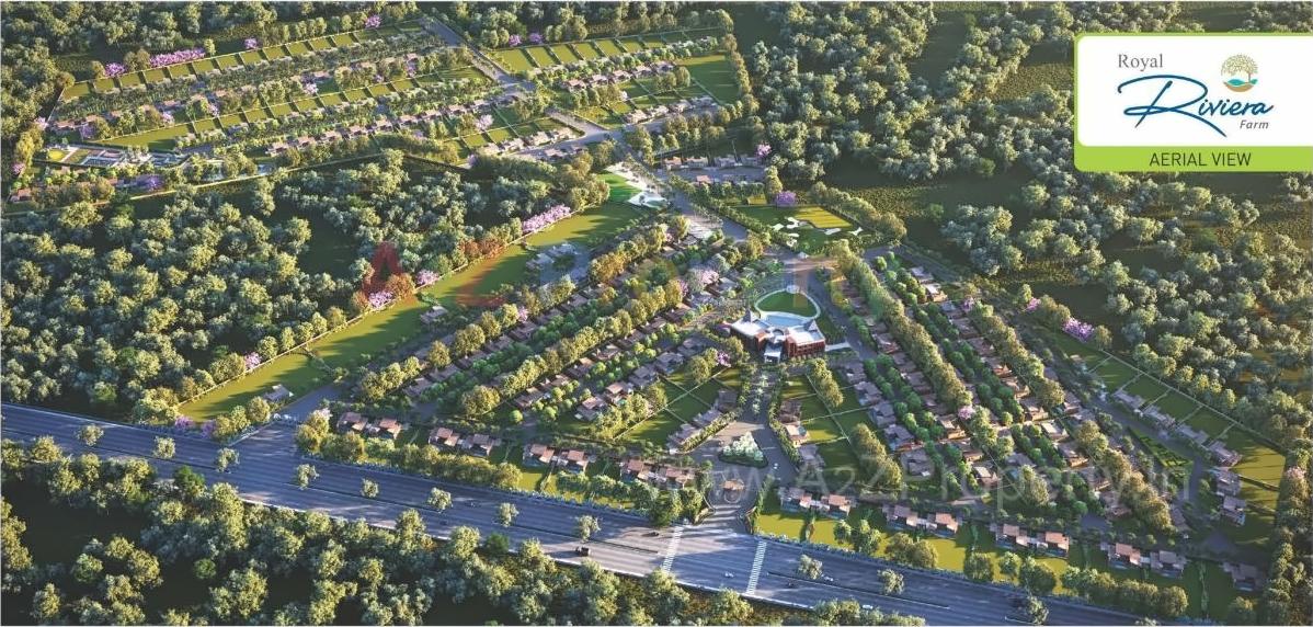 3D Elevation of real estate project Royal Riviera Farm located at Anjar, Kutch, Gujarat
