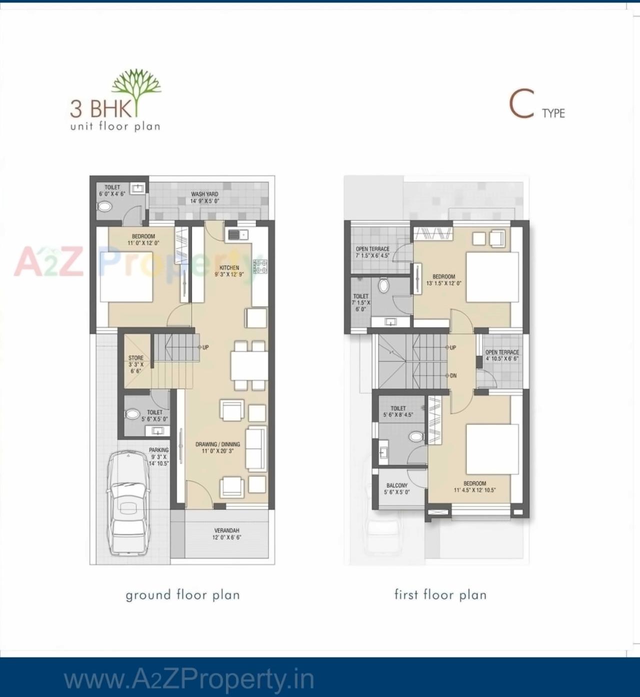 Layout of real estate project Sandalwood Villa located at Mirzapar, Kutch, Gujarat