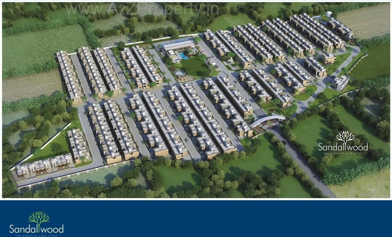 3D Elevation of real estate project Sandalwood Villa located at Mirzapar, Kutch, Gujarat