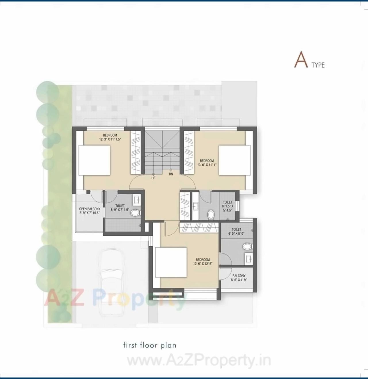 Layout of real estate project Sandalwood Villa located at Mirzapar, Kutch, Gujarat