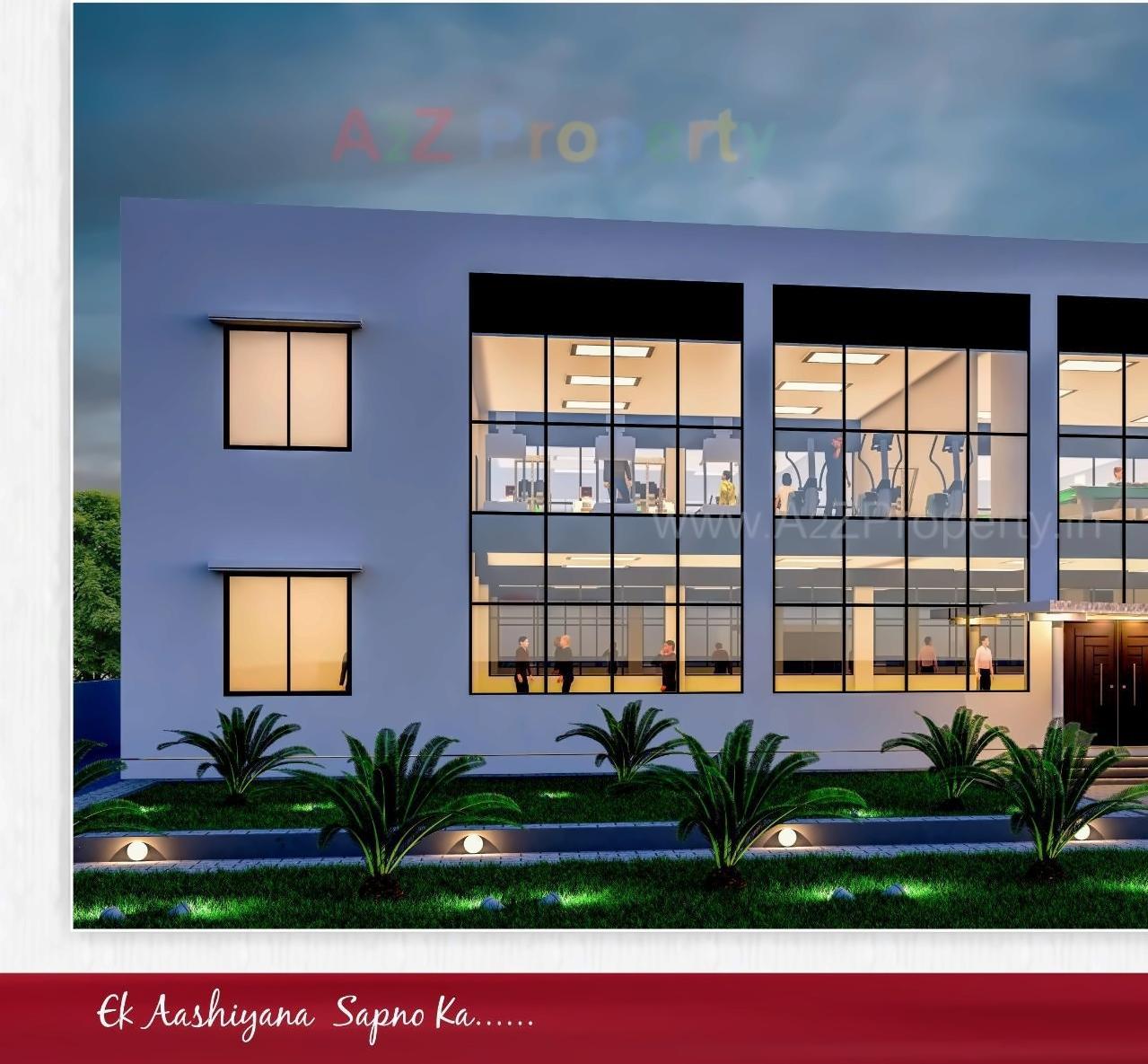 3D Elevation of real estate project Sanghvi Homes located at Anjar, Kutch, Gujarat