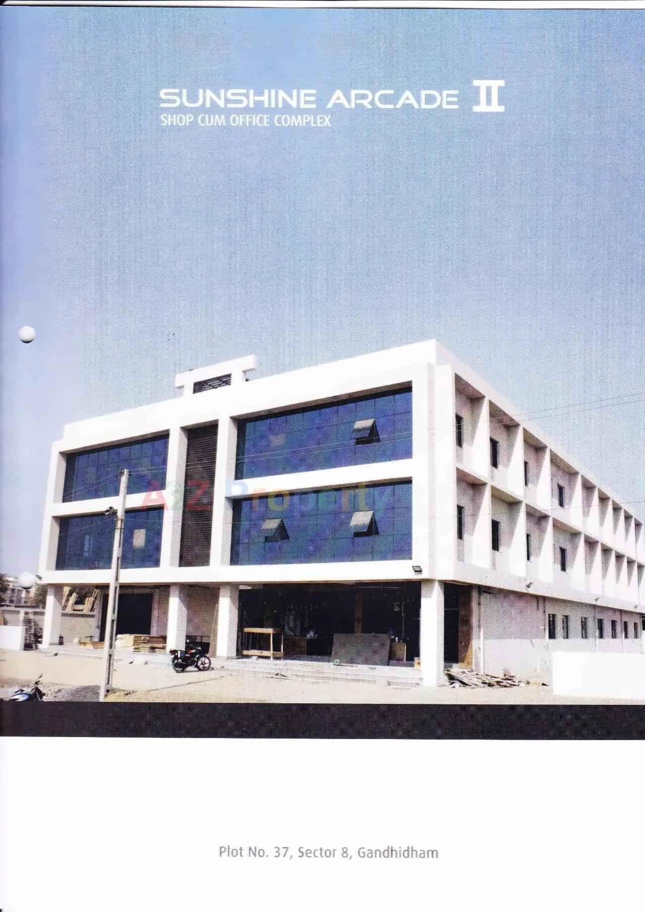 3D Elevation of real estate project Sunshine Arcade Ii located at Gandhidham, Kutch, Gujarat