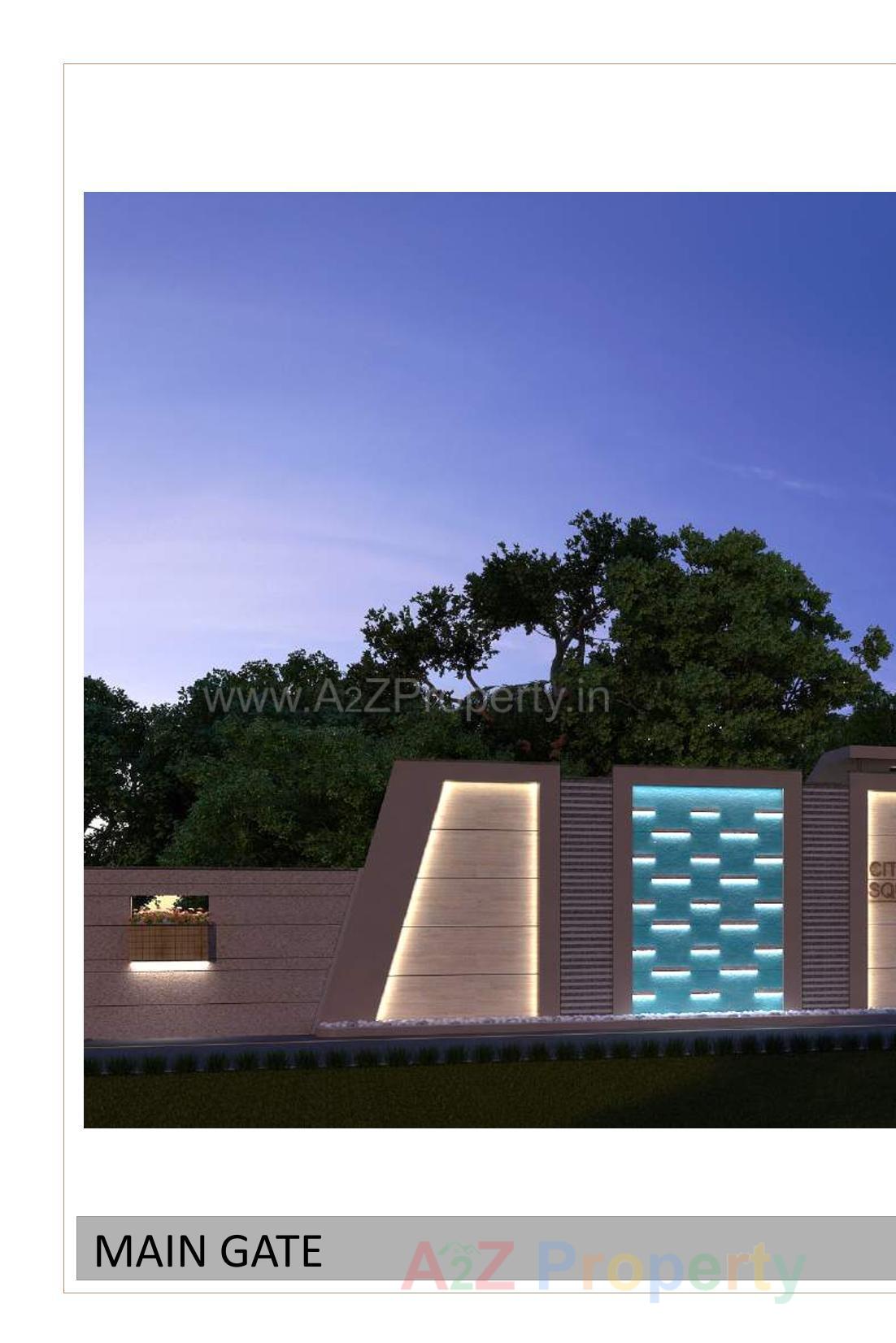 3D Elevation of real estate project Trivak City Square located at Anjar, Kutch, Gujarat