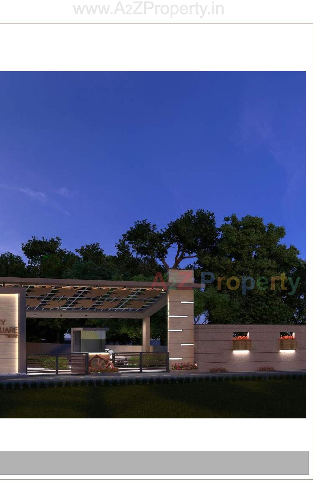 3D Elevation of real estate project Trivak City Square located at Anjar, Kutch, Gujarat