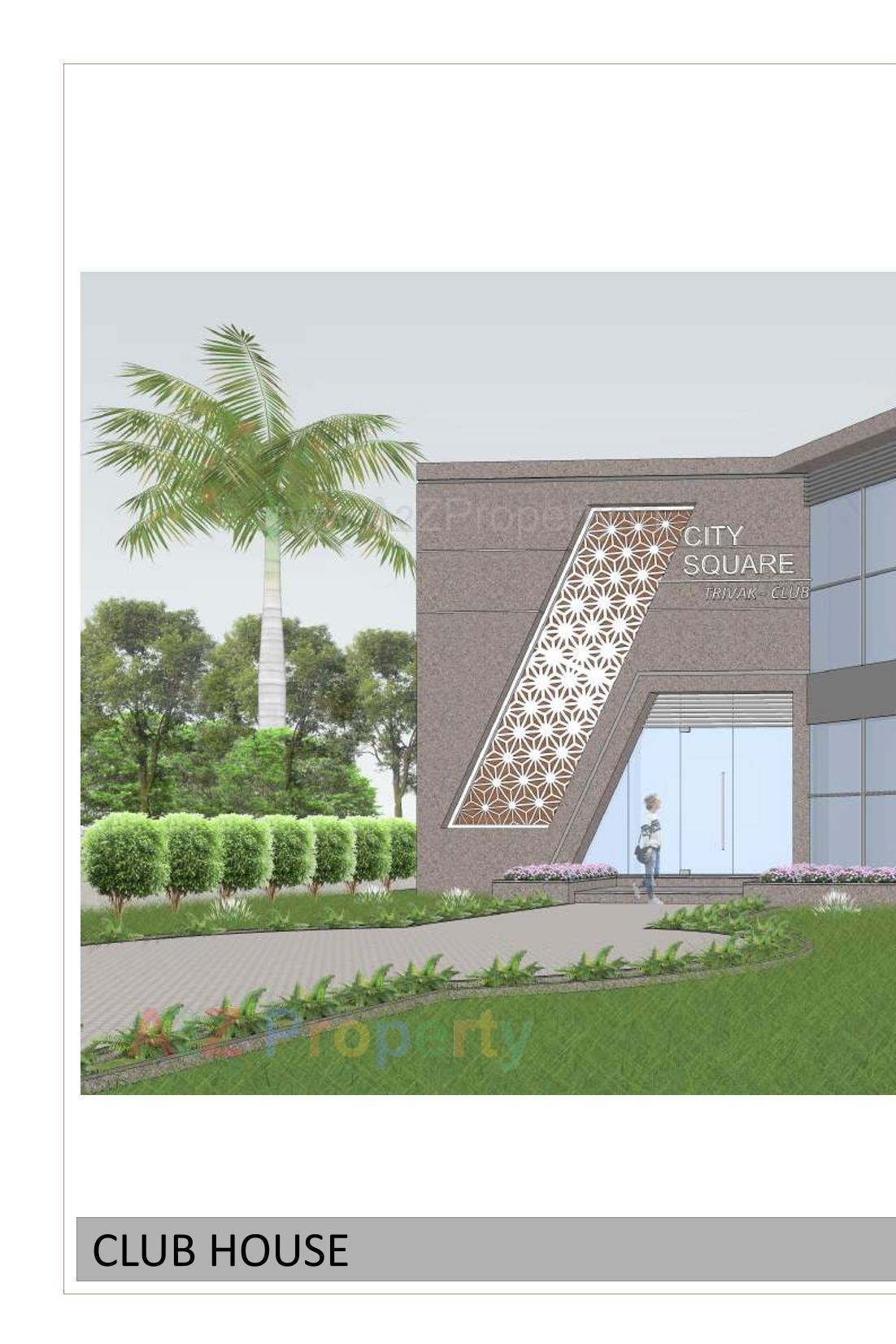 3D Elevation of real estate project Trivak City Square located at Anjar, Kutch, Gujarat