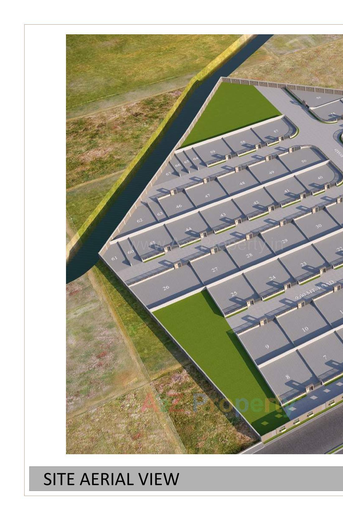 3D Elevation of real estate project Trivak City Square located at Anjar, Kutch, Gujarat