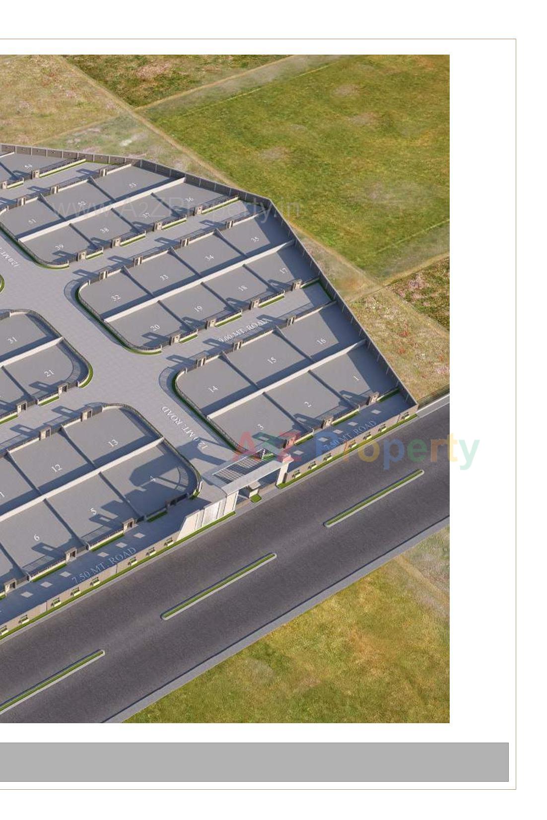 3D Elevation of real estate project Trivak City Square located at Anjar, Kutch, Gujarat