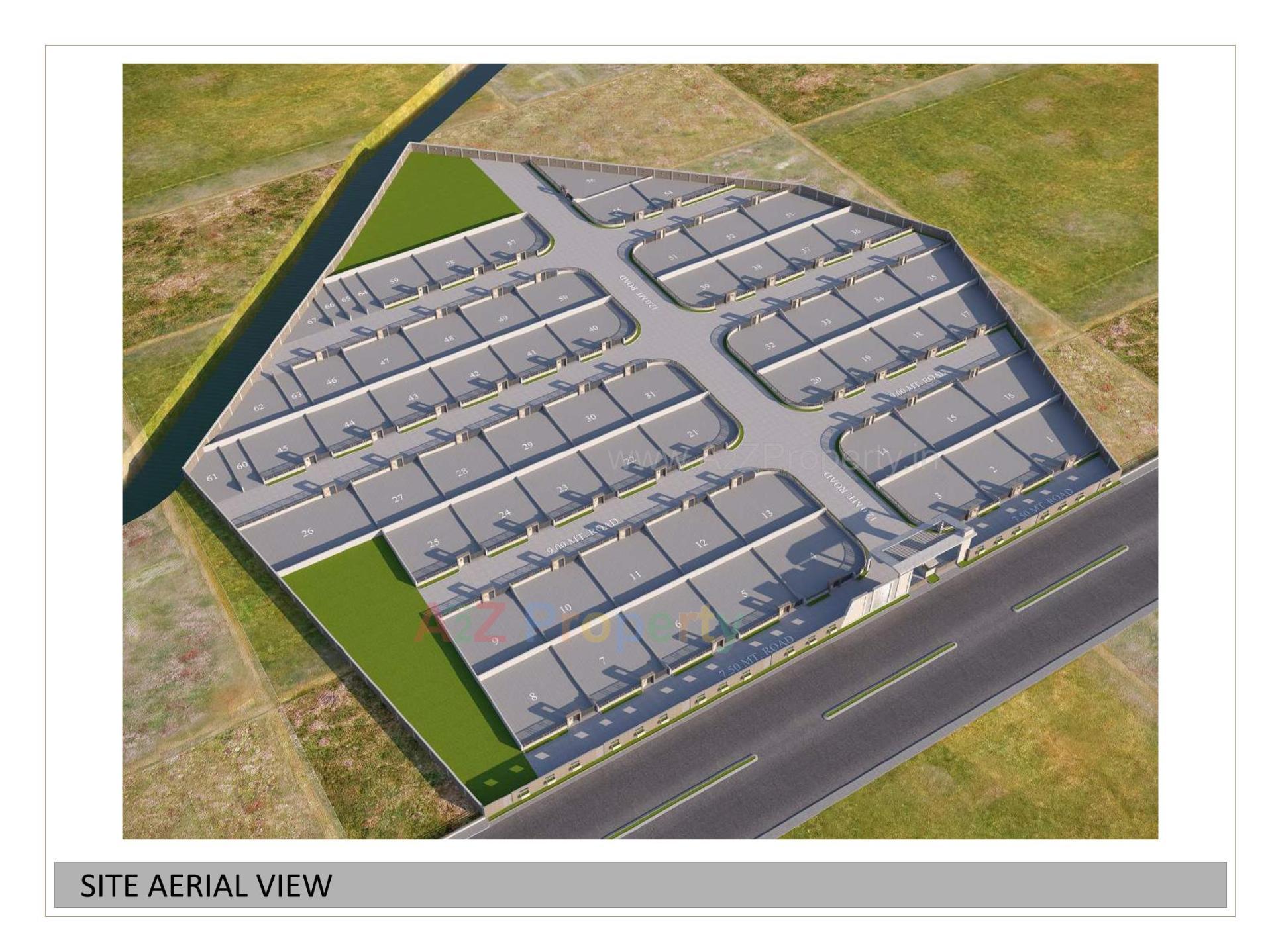 Layout of real estate project Trivak City Square located at Anjar, Kutch, Gujarat
