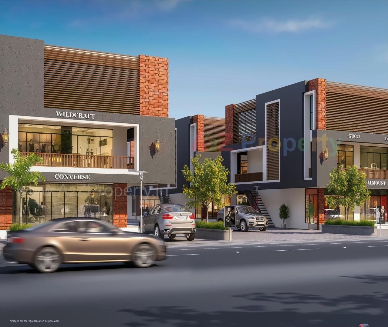 3D Elevation of real estate project Nandan Arcade located at Lunavada, Mahisagar, Gujarat