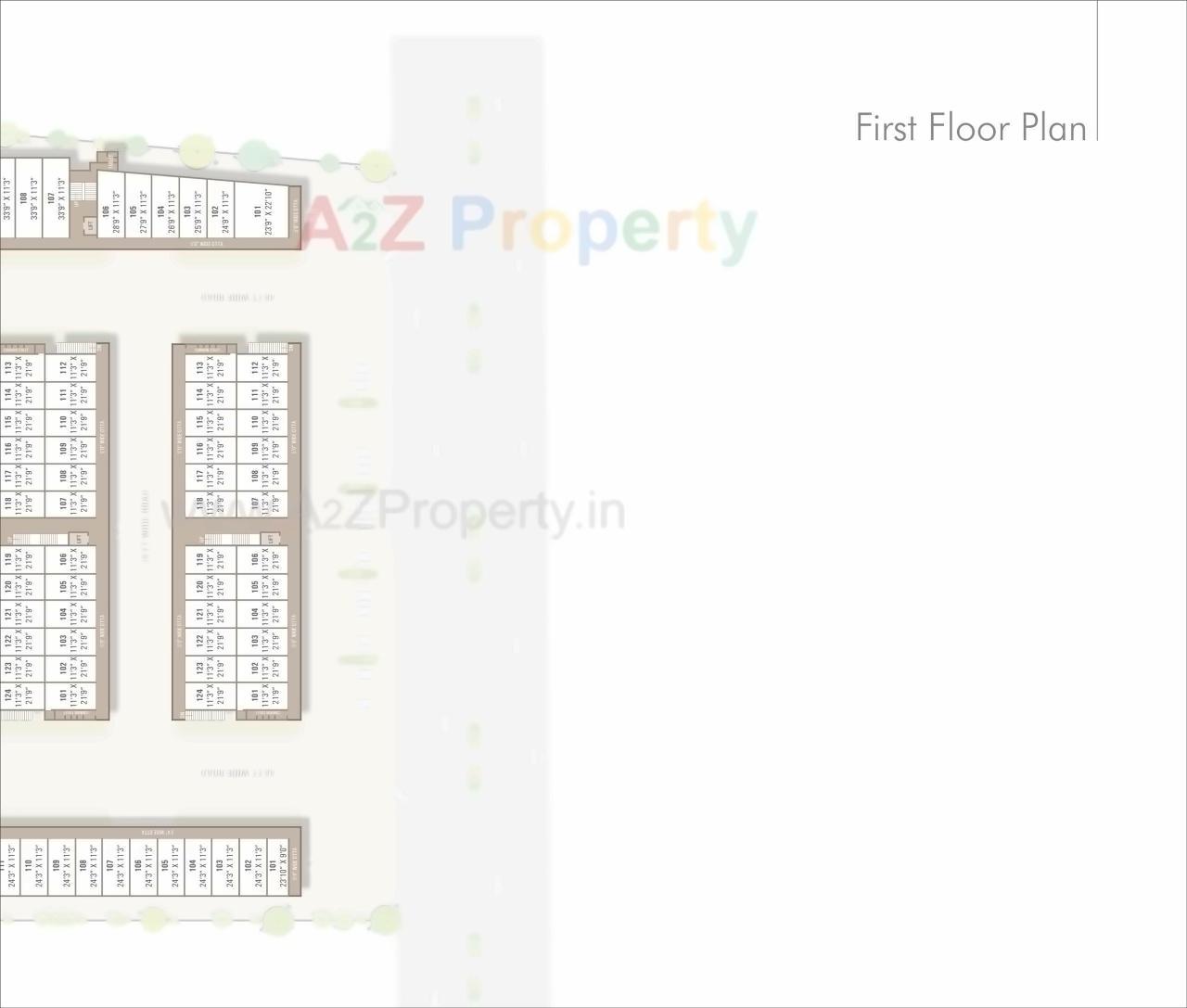 Layout of real estate project Nandan Arcade located at Lunavada, Mahisagar, Gujarat