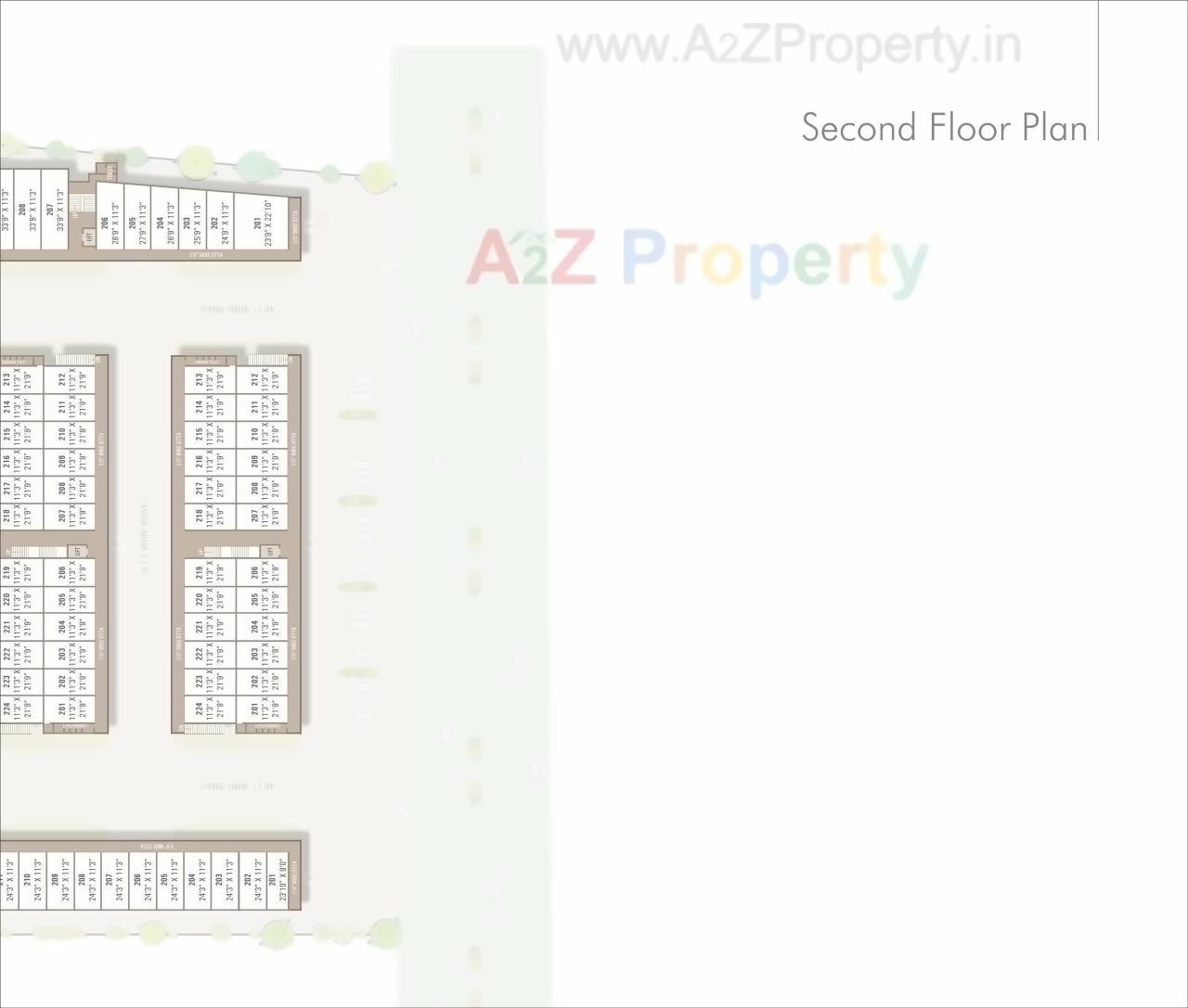 Layout of real estate project Nandan Arcade located at Lunavada, Mahisagar, Gujarat