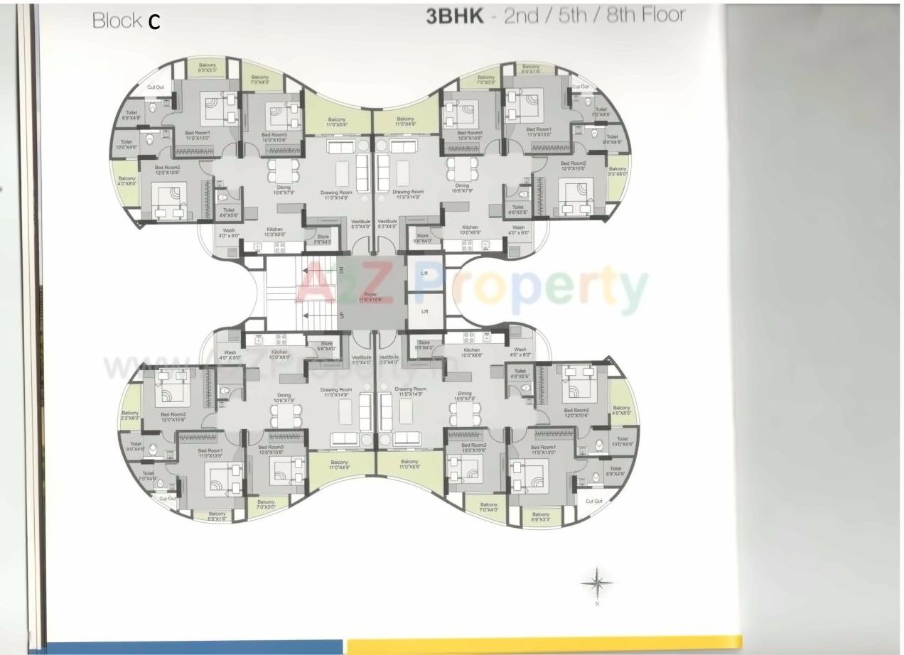 Layout of real estate project Aarush Gloria located at Mehsana, Mehsana, Gujarat