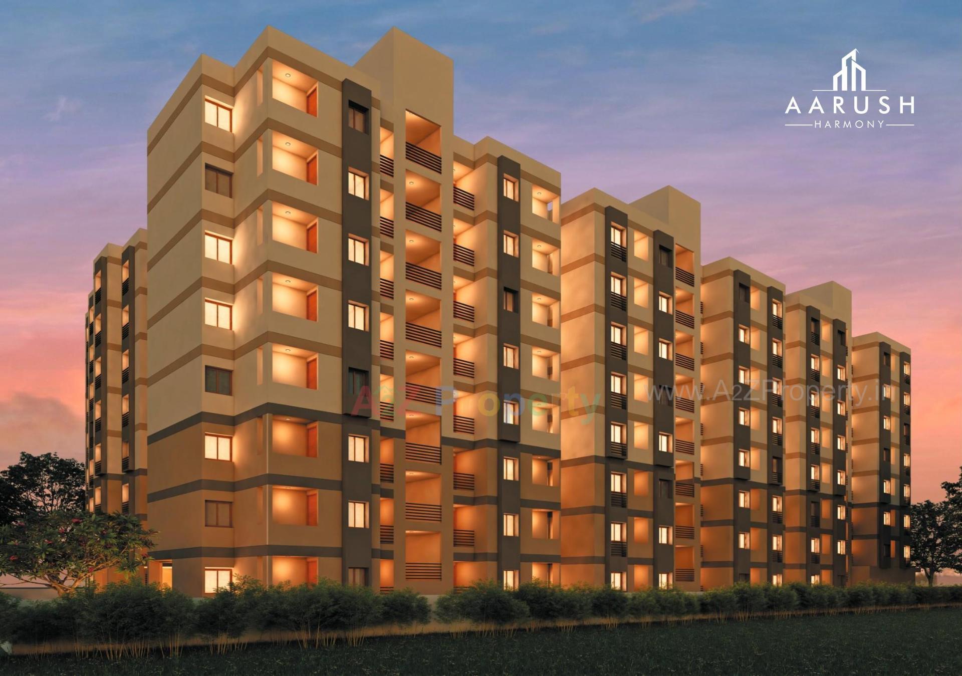 3D Elevation of real estate project Aarush Harmony located at Mehsana, Mehsana, Gujarat
