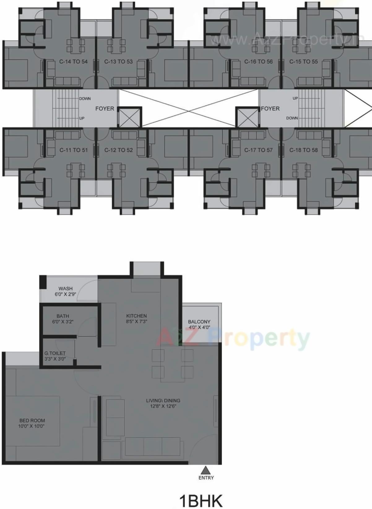 Layout of real estate project Aarush Heights located at Nagalpur, Mehsana, Gujarat