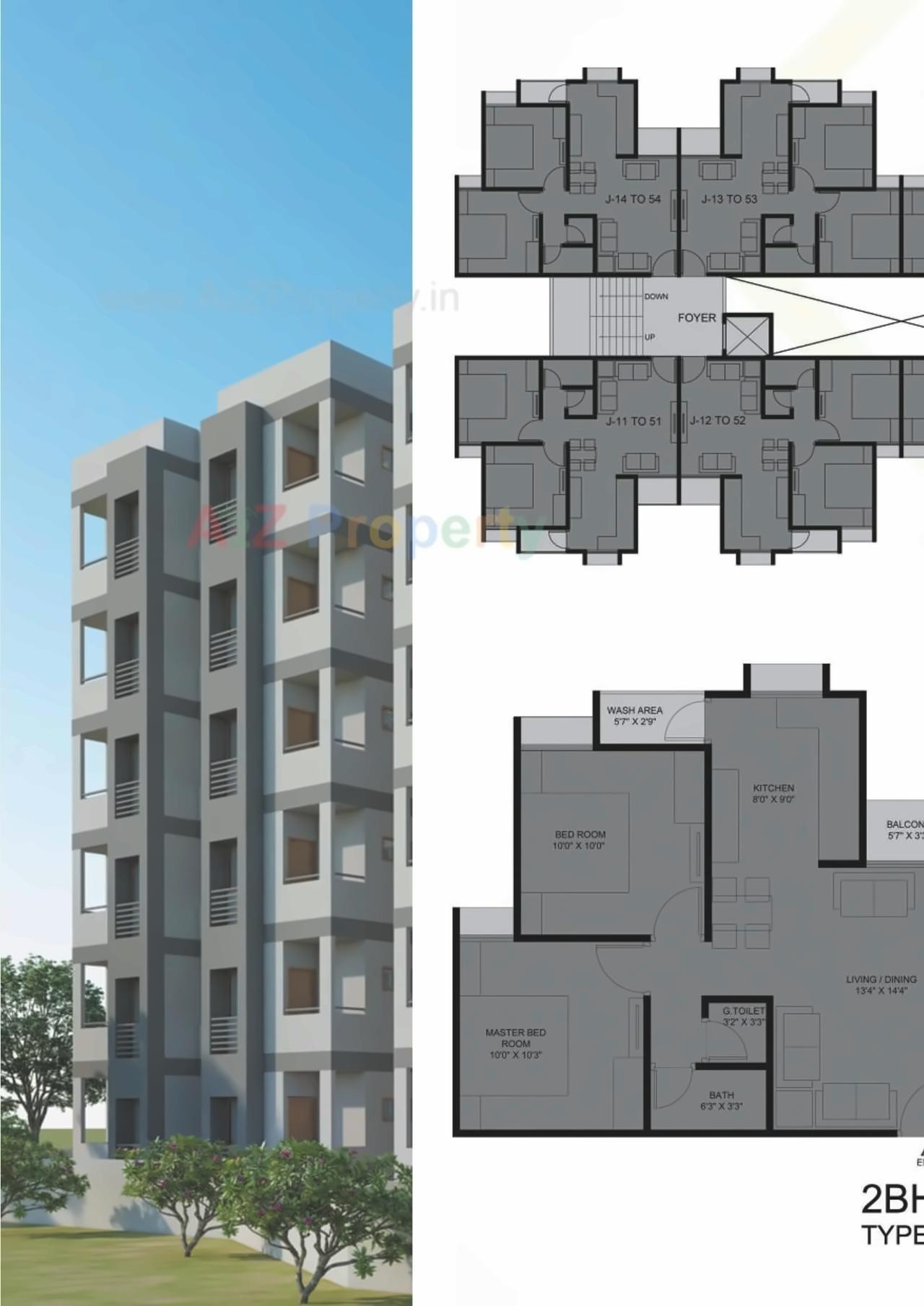 Layout of real estate project Aarush Heights located at Nagalpur, Mehsana, Gujarat