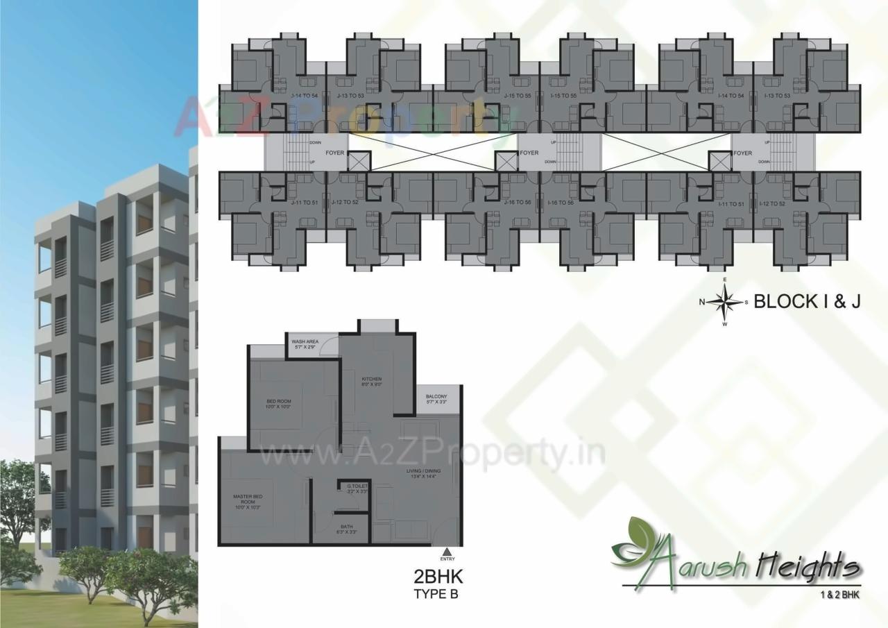 Layout of real estate project Aarush Heights located at Nagalpur, Mehsana, Gujarat
