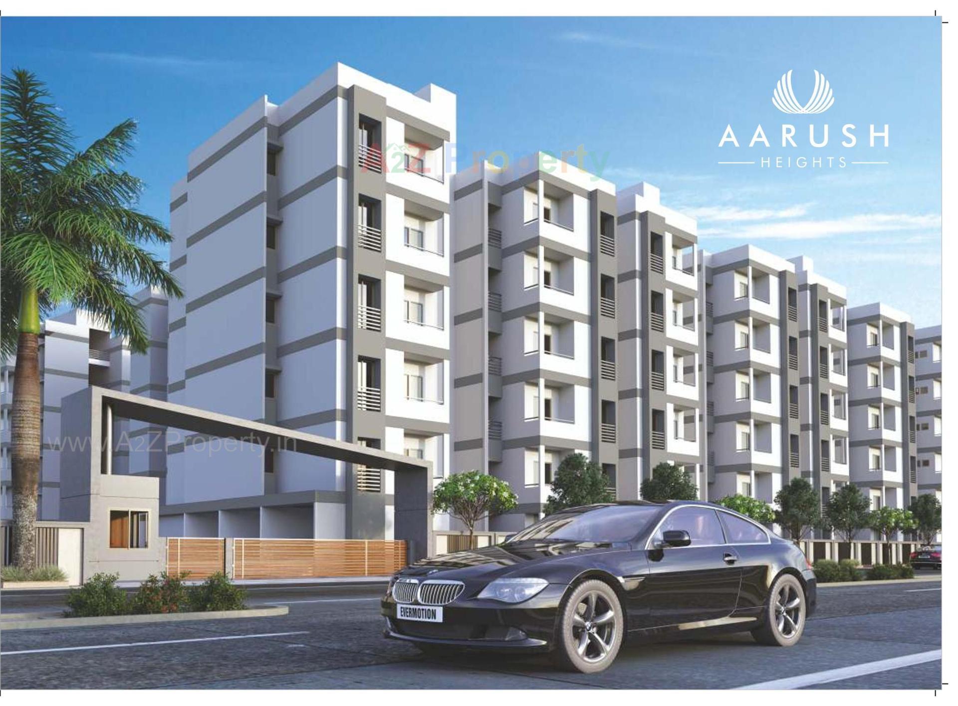 3D Elevation of real estate project Aarush Heights located at Mehsana, Mehsana, Gujarat