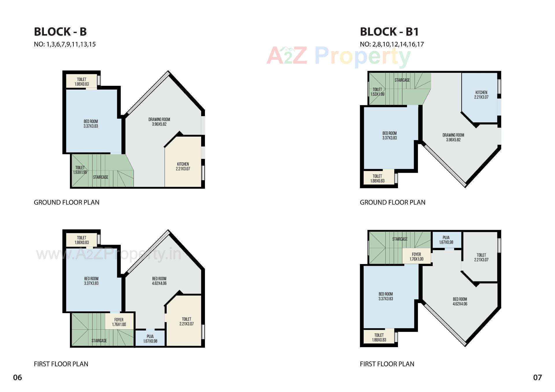 Layout of real estate project Aksharvilla Residency located at Mehsana, Mehsana, Gujarat