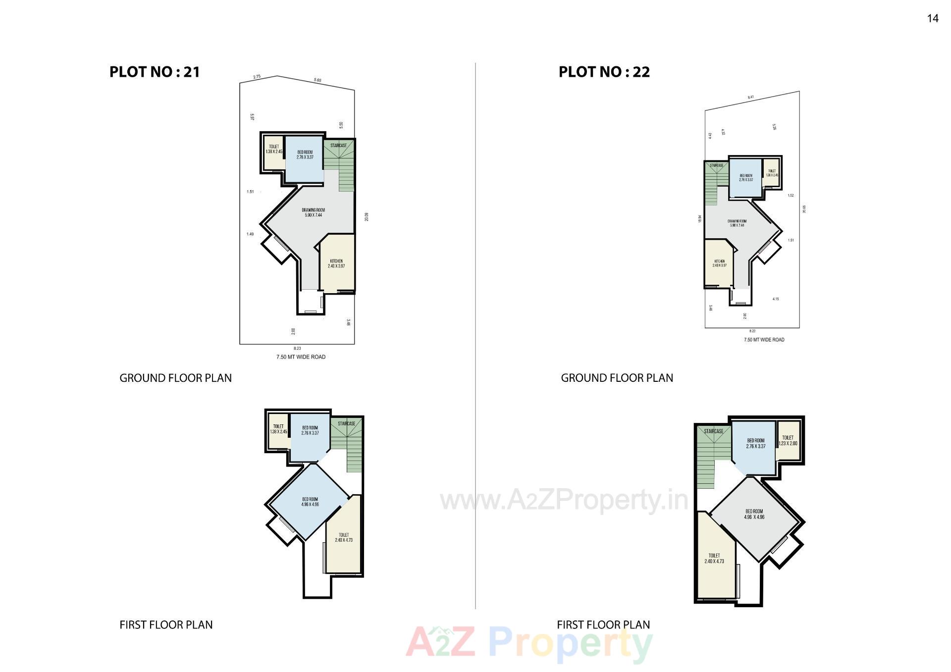 Layout of real estate project Aksharvilla Residency located at Mehsana, Mehsana, Gujarat