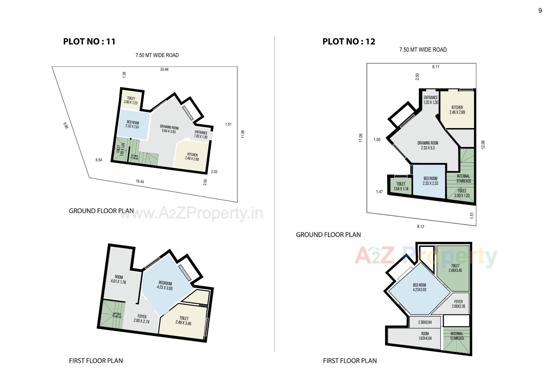 Layout of real estate project Aksharvilla Residency located at Mehsana, Mehsana, Gujarat