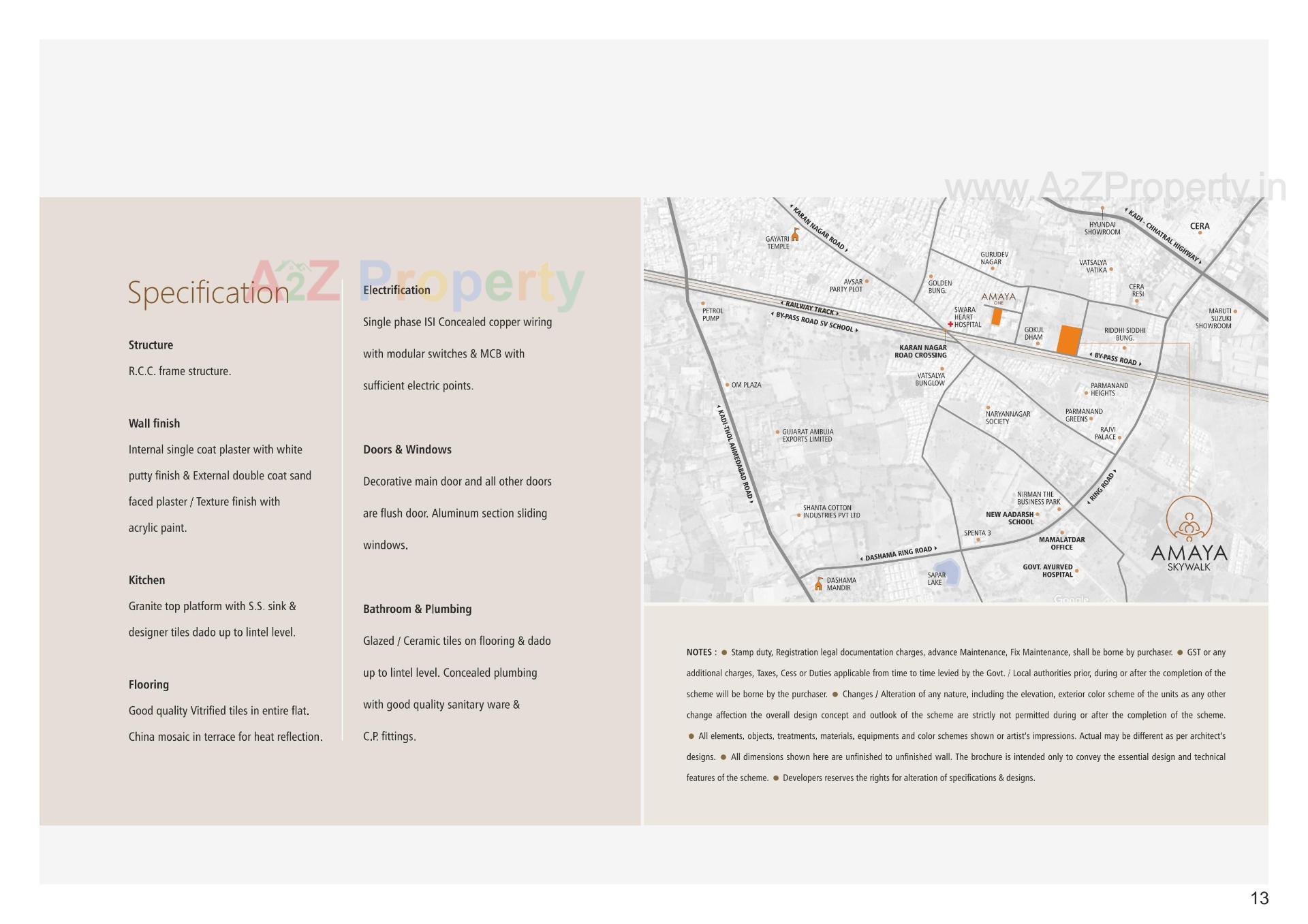  of real estate project Amaya Skywalk located at Kadi, Mehsana, Gujarat