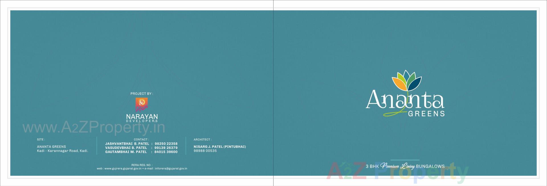  of real estate project Ananta Greens located at Kadi, Mehsana, Gujarat