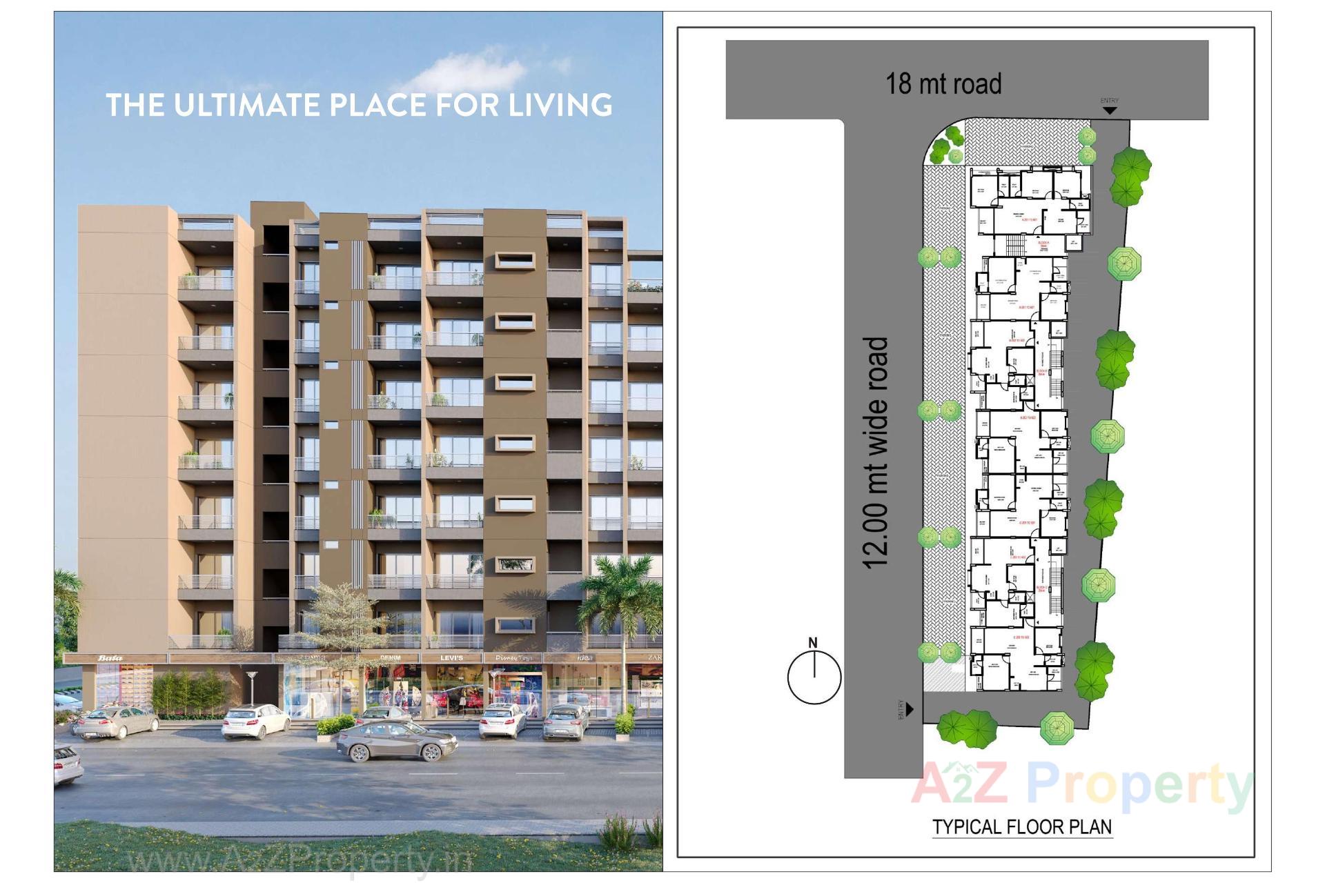  of real estate project Apple Door Apartment located at Nagalpur, Mehsana, Gujarat