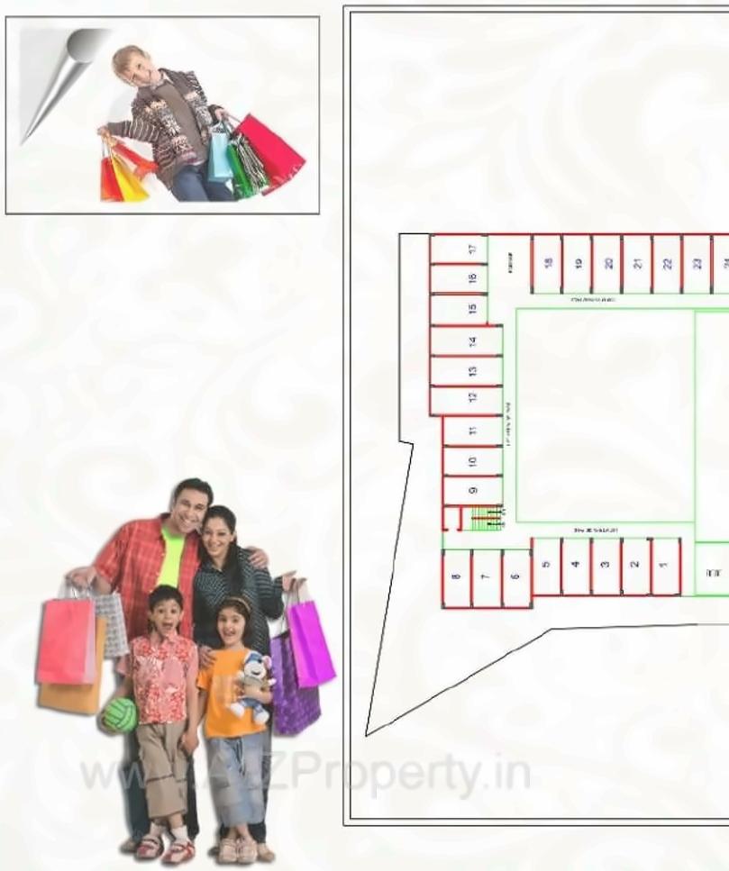 Layout of real estate project Bhavya Square located at Mehsana, Mehsana, Gujarat