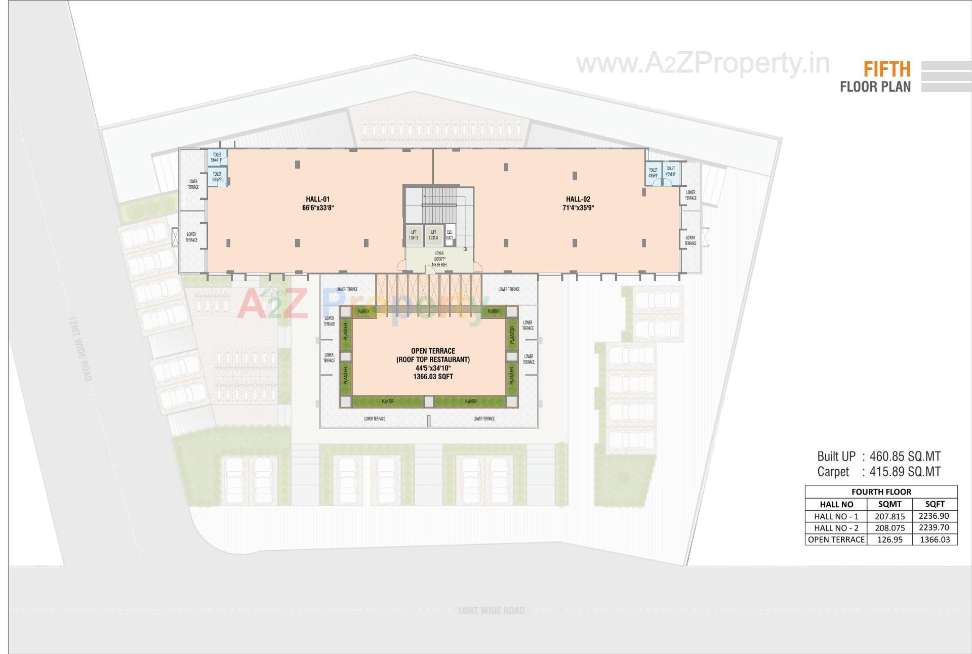 Layout of real estate project Bridge Corner located at Kadi, Mehsana, Gujarat